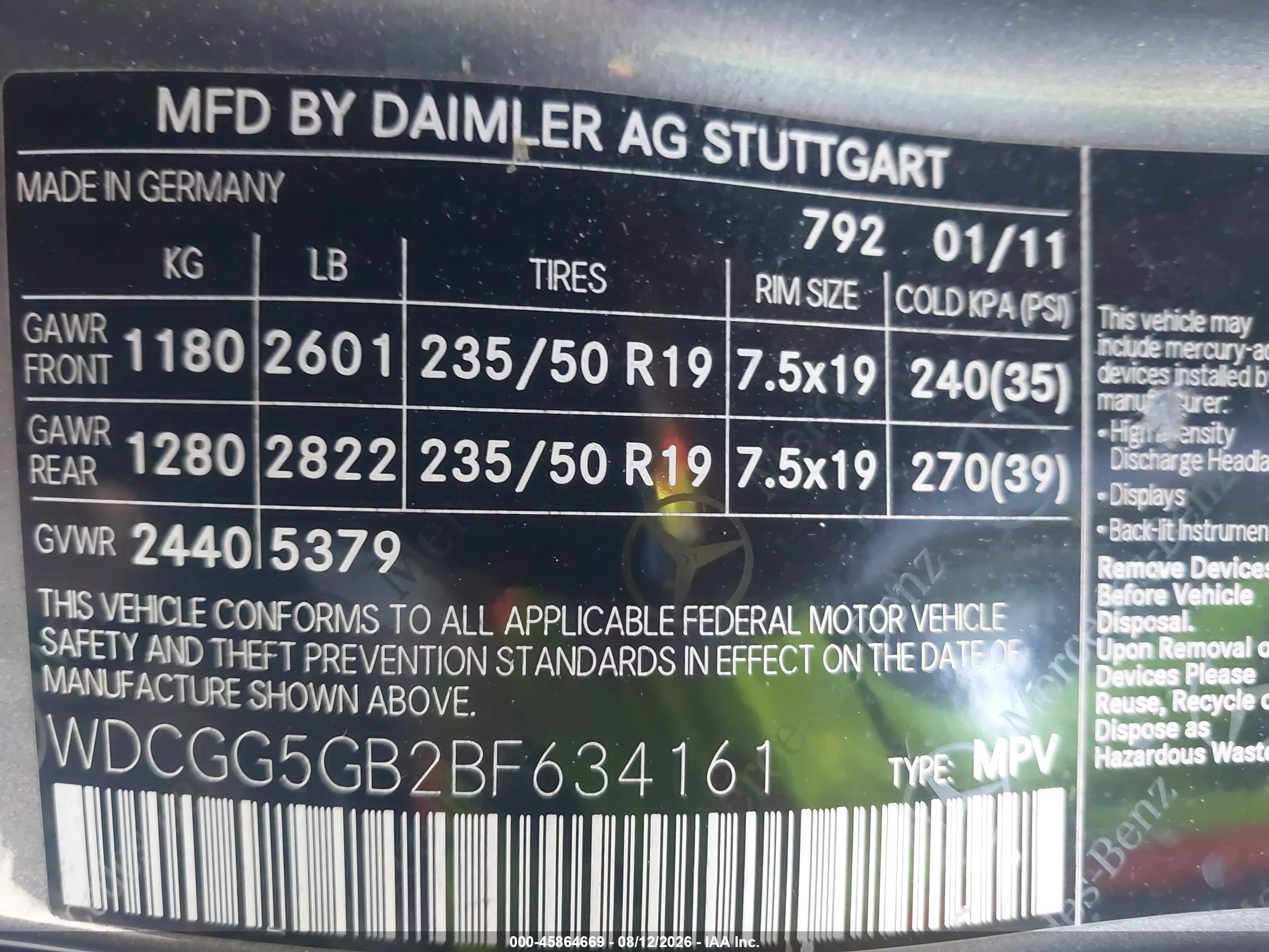 2011 Mercedes-benz Glk 350   Gray vin: WDCGG5GB2BF634161
