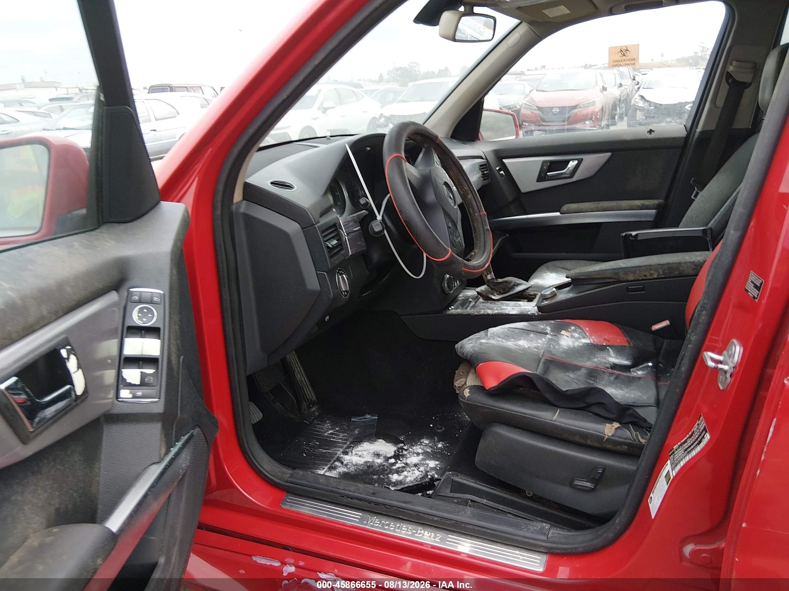 2010 Mercedes-benz Glk 350   Red vin: WDCGG5GB3AF346986