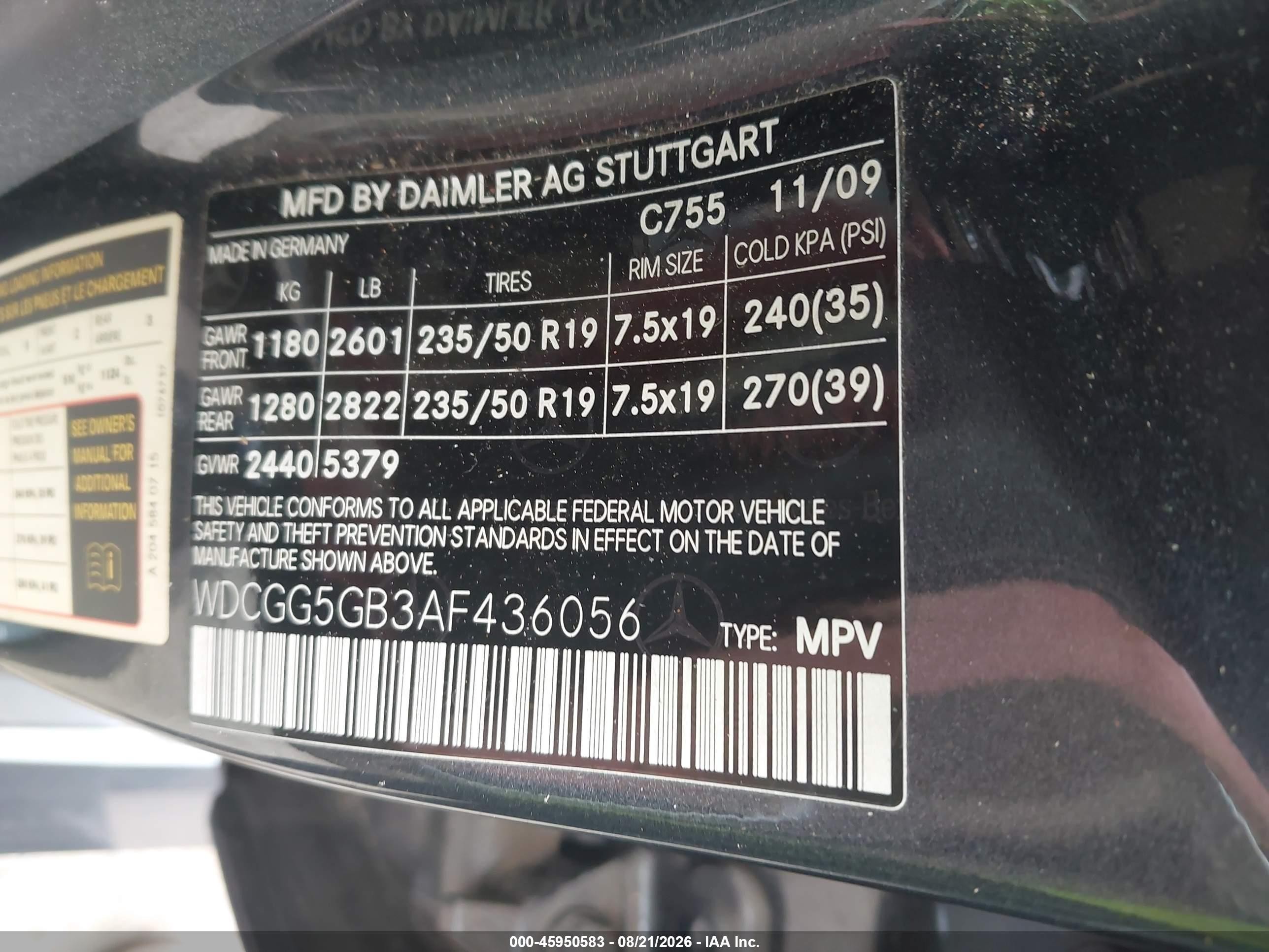 2010 Mercedes-benz Glk 350   Gray vin: WDCGG5GB3AF436056