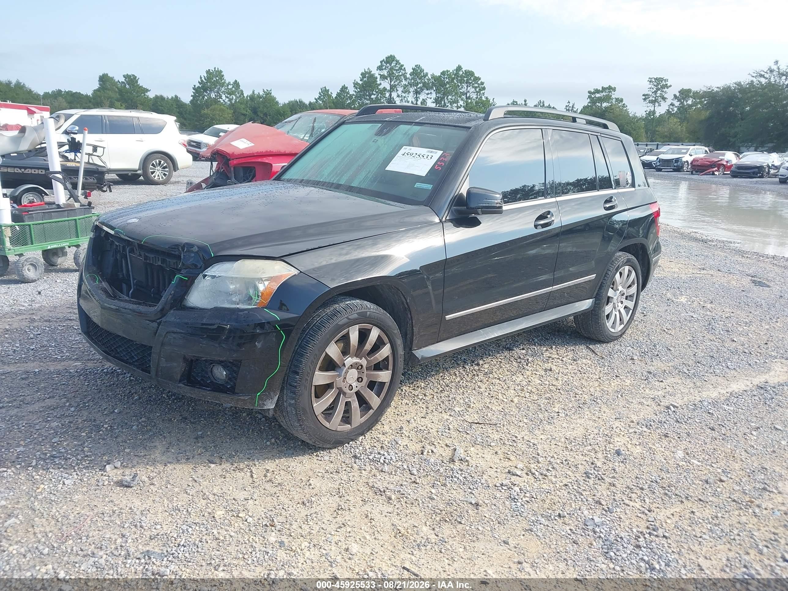 2010 Mercedes-benz Glk 350   Black vin: WDCGG5GB3AF494474