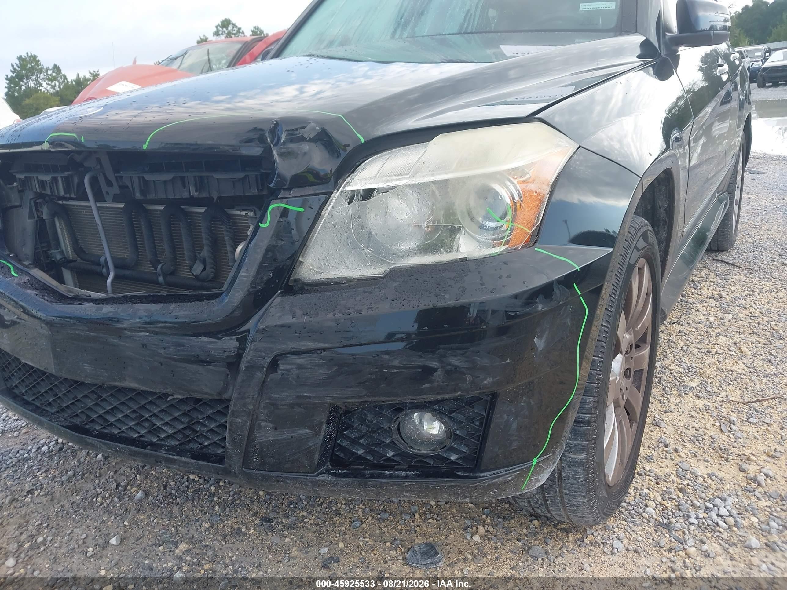 2010 Mercedes-benz Glk 350   Black vin: WDCGG5GB3AF494474