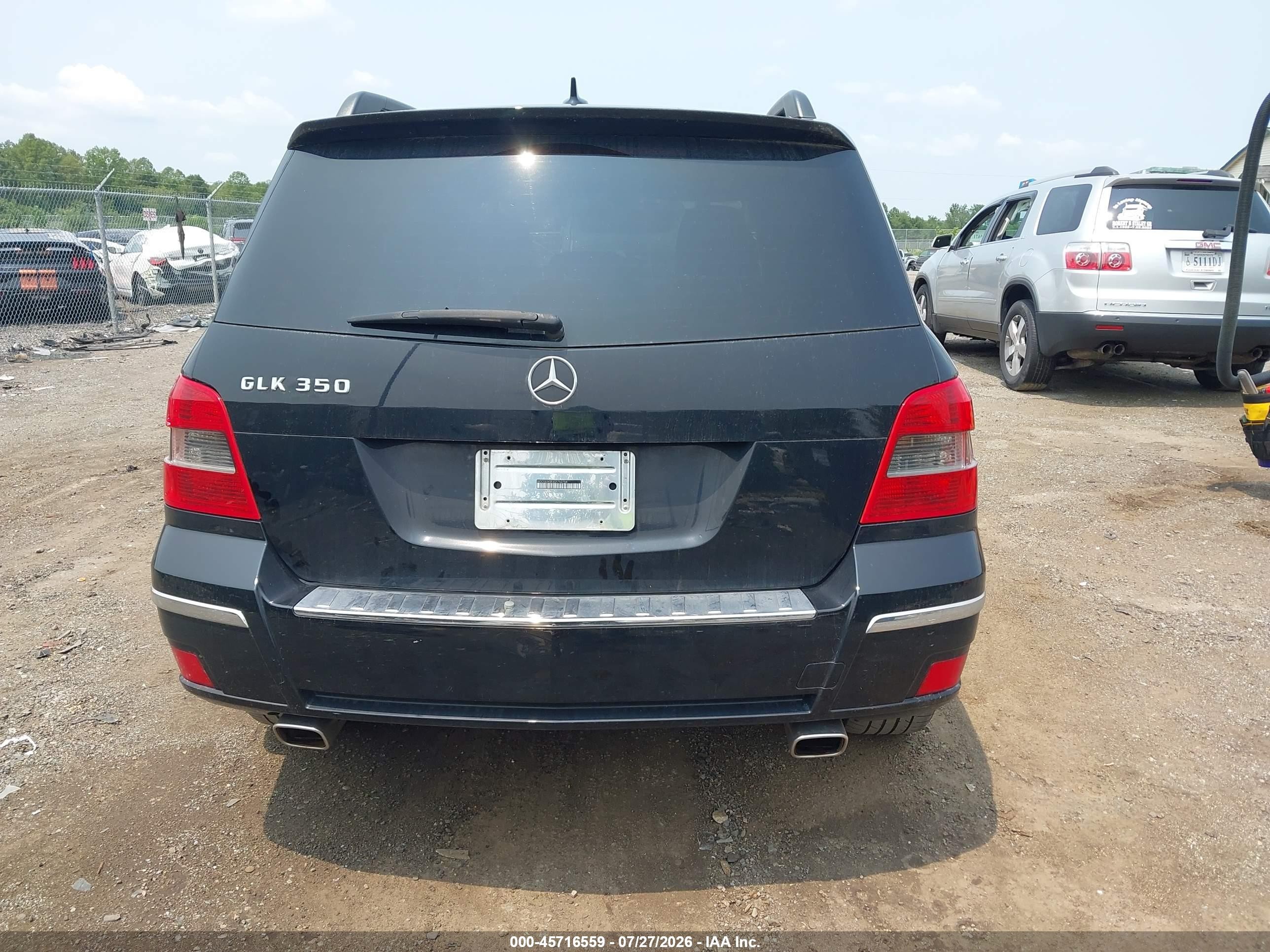 2012 Mercedes-benz Glk 350   Черный vin: WDCGG5GB3CF752754