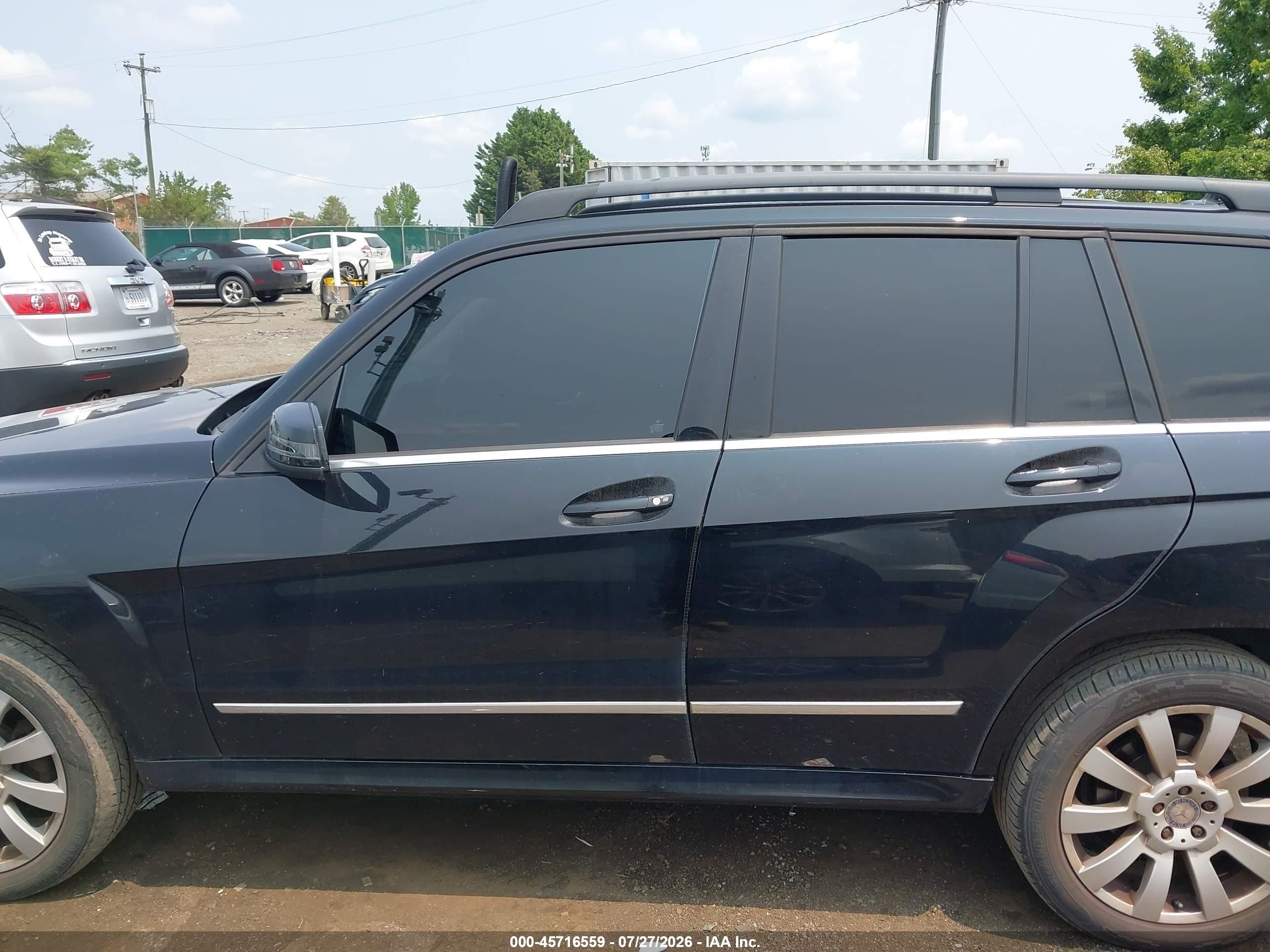 2012 Mercedes-benz Glk 350   Черный vin: WDCGG5GB3CF752754