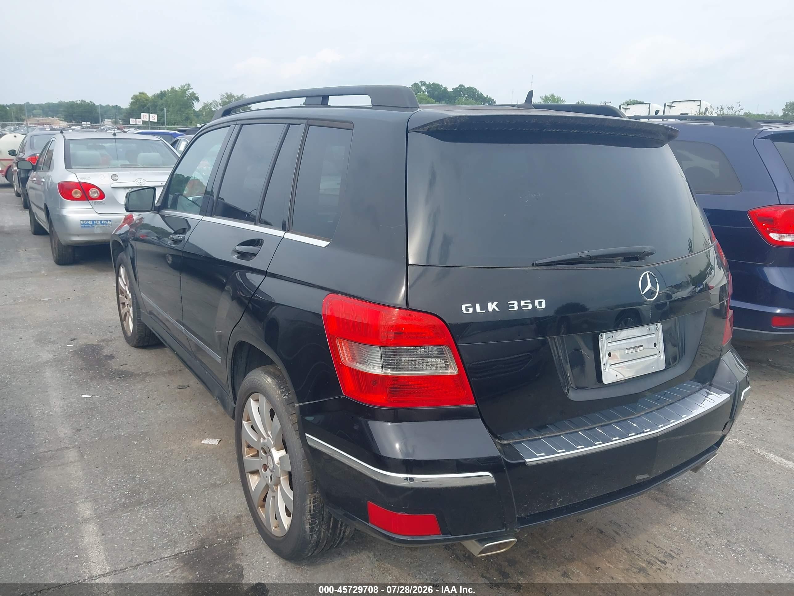 2012 Mercedes-benz Glk 350   Black vin: WDCGG5GB4CF736613