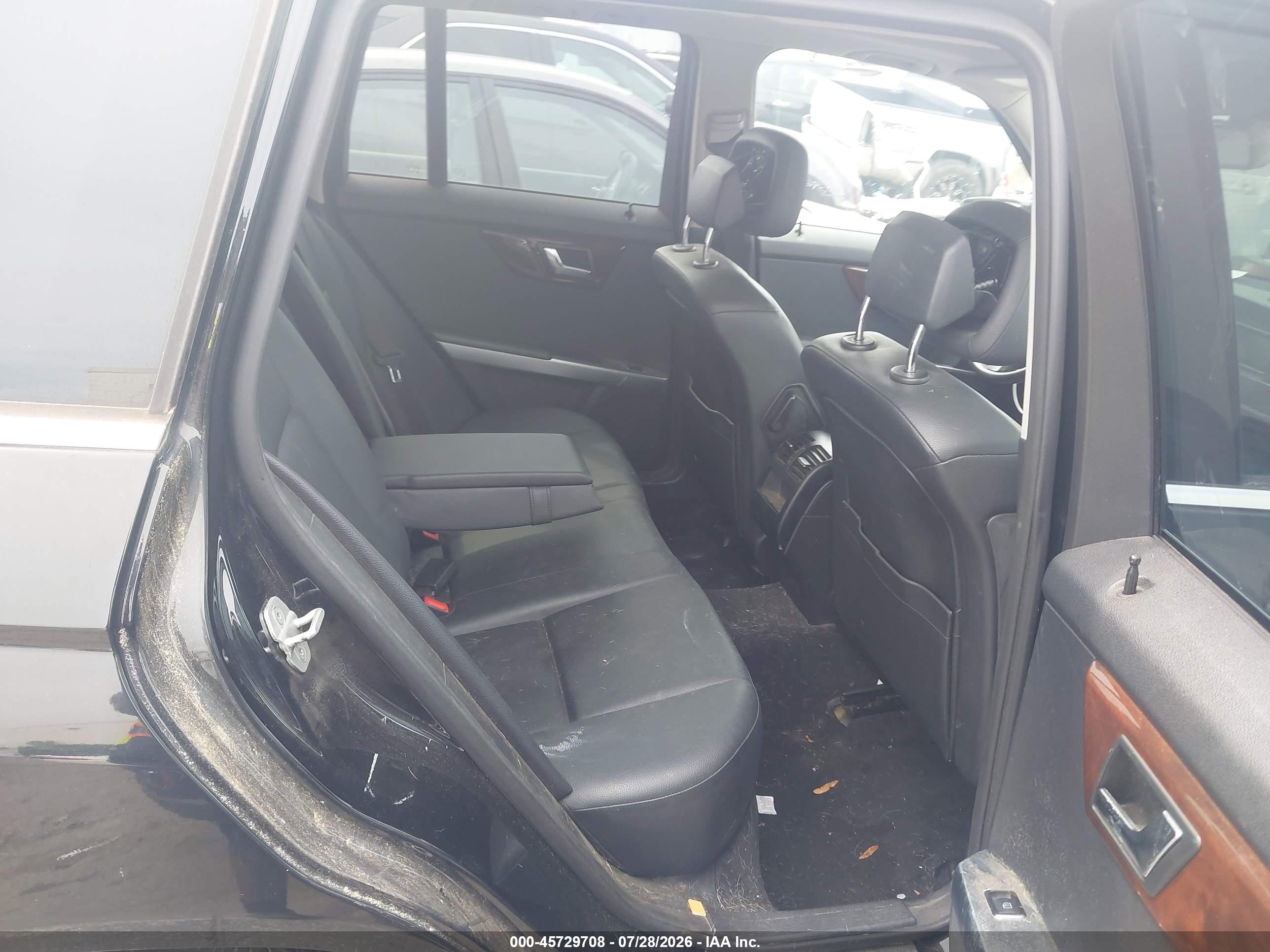 2012 Mercedes-benz Glk 350   Black vin: WDCGG5GB4CF736613