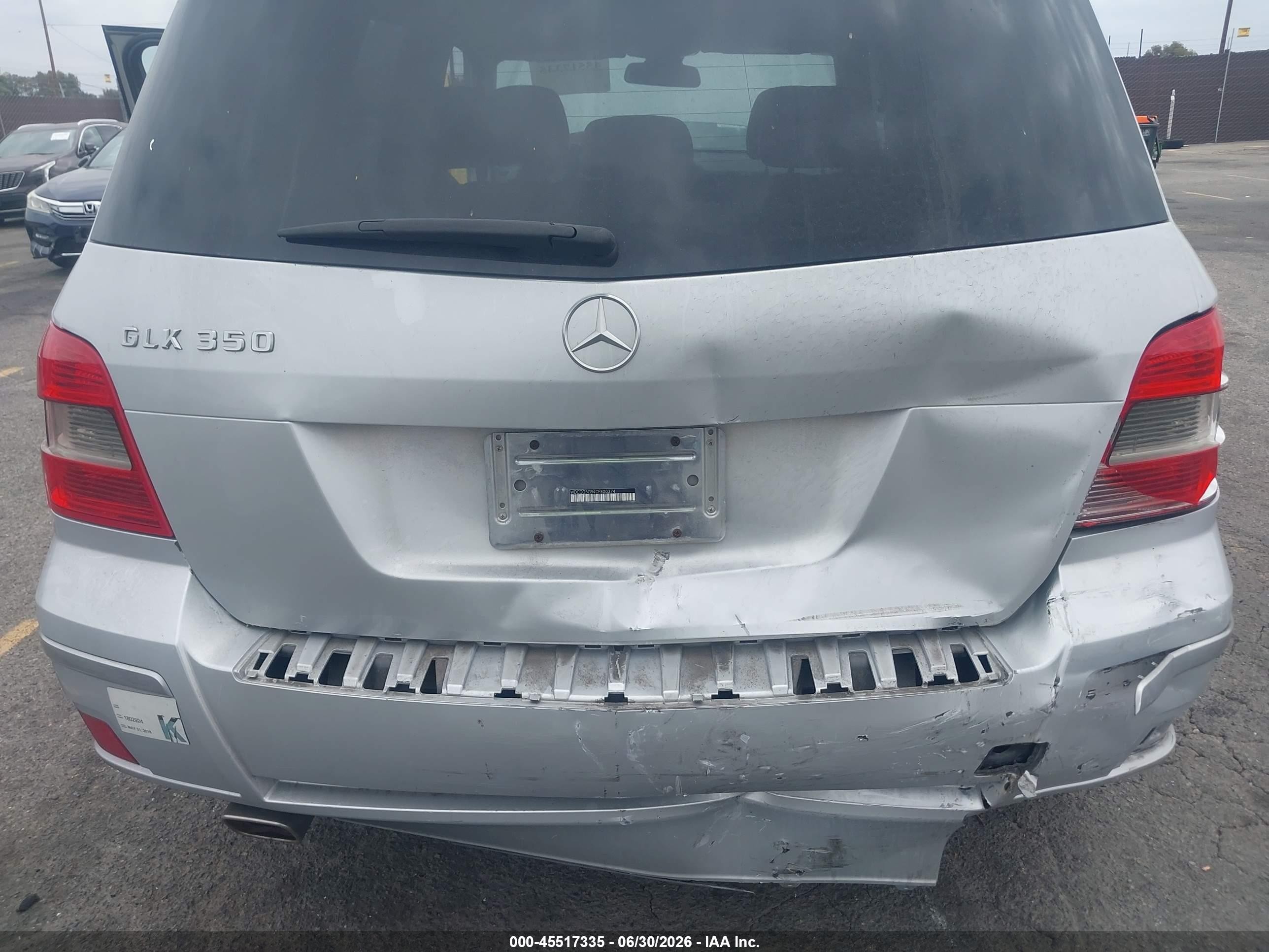 2012 Mercedes-benz Glk 350 Silver vin: WDCGG5GB4CF800374