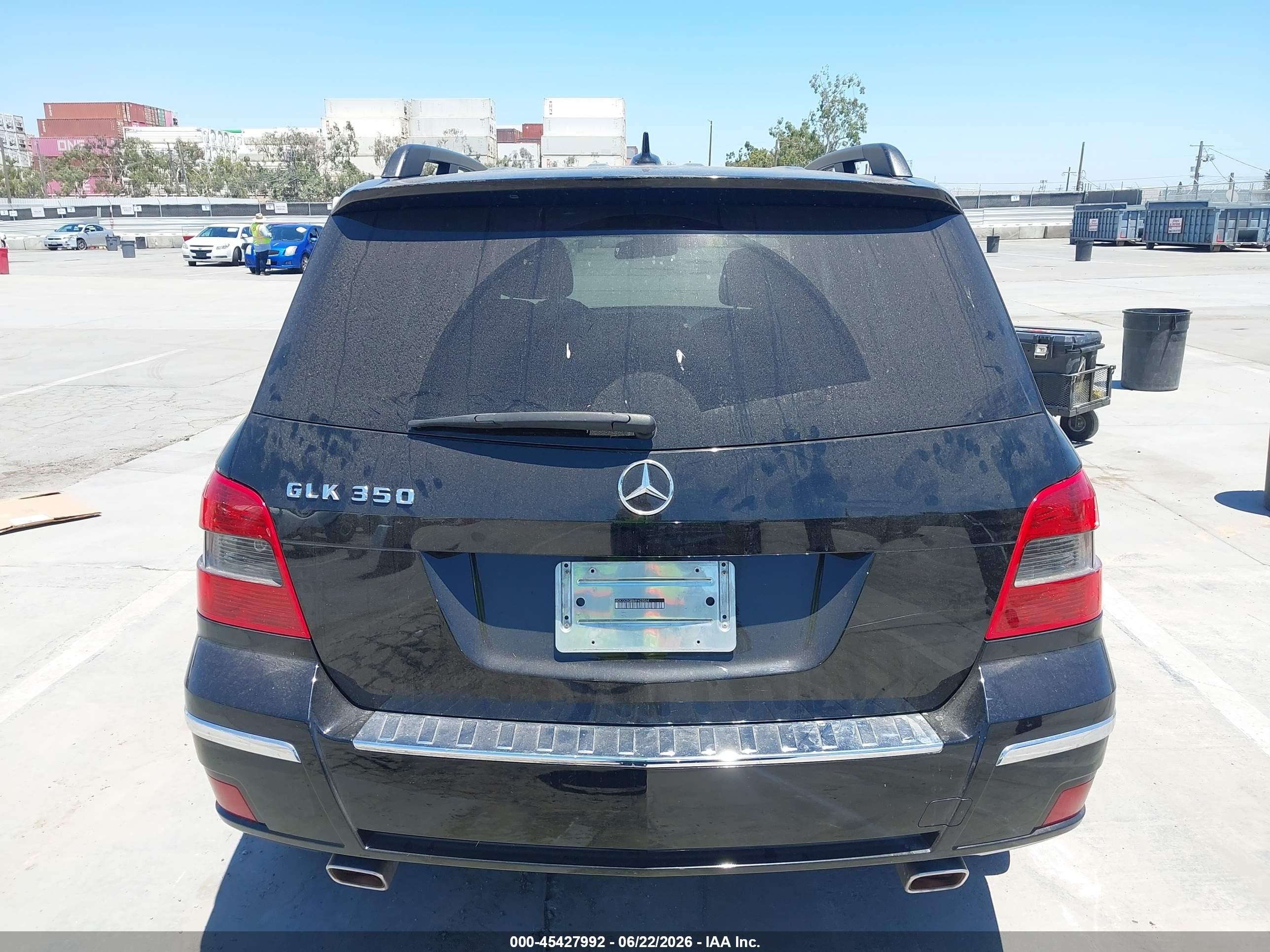 2010 Mercedes-benz Glk 350   Black vin: WDCGG5GB5AF423034