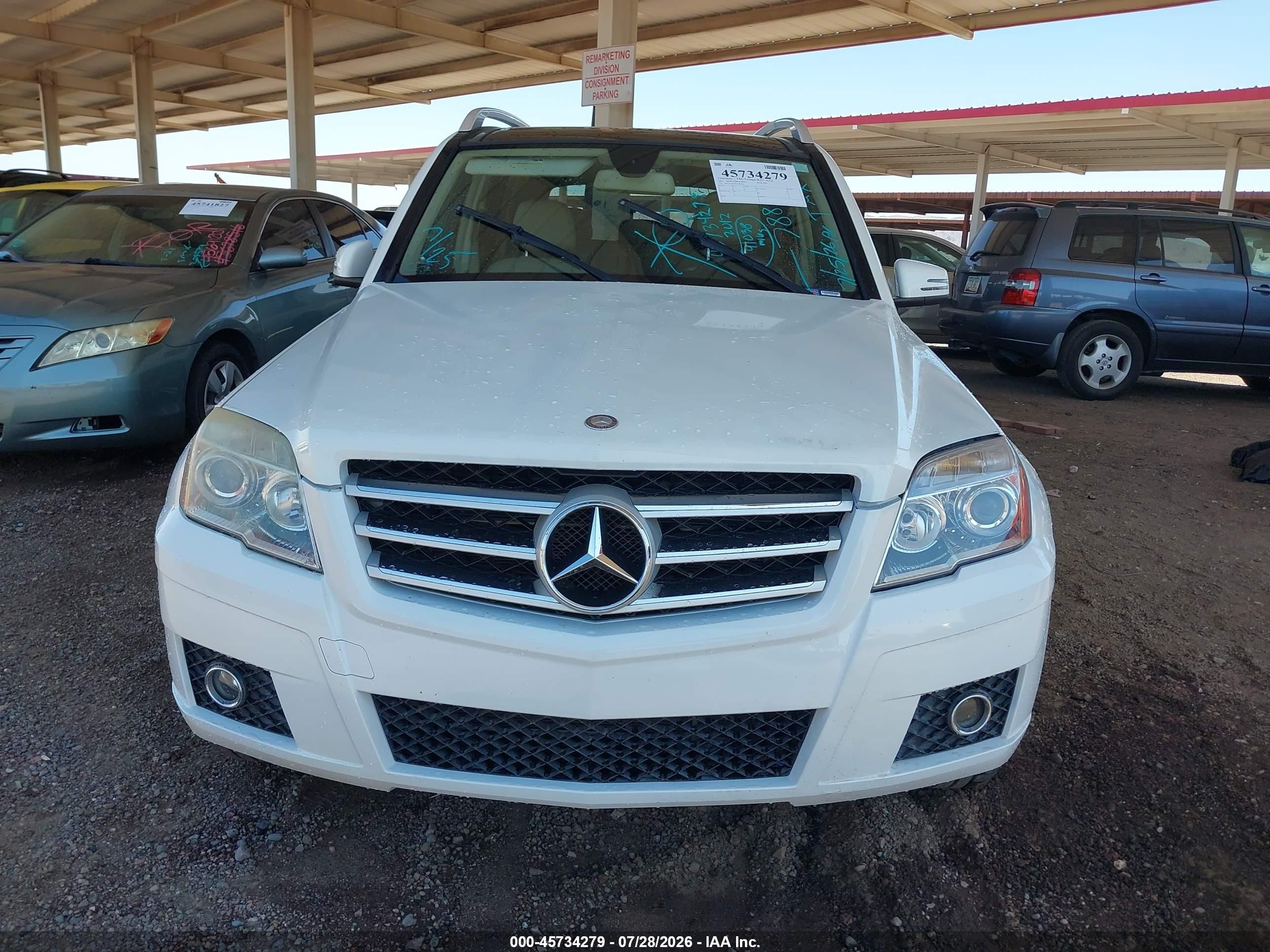 2012 Mercedes-benz Glk 350   Белый vin: WDCGG5GB5CF788459