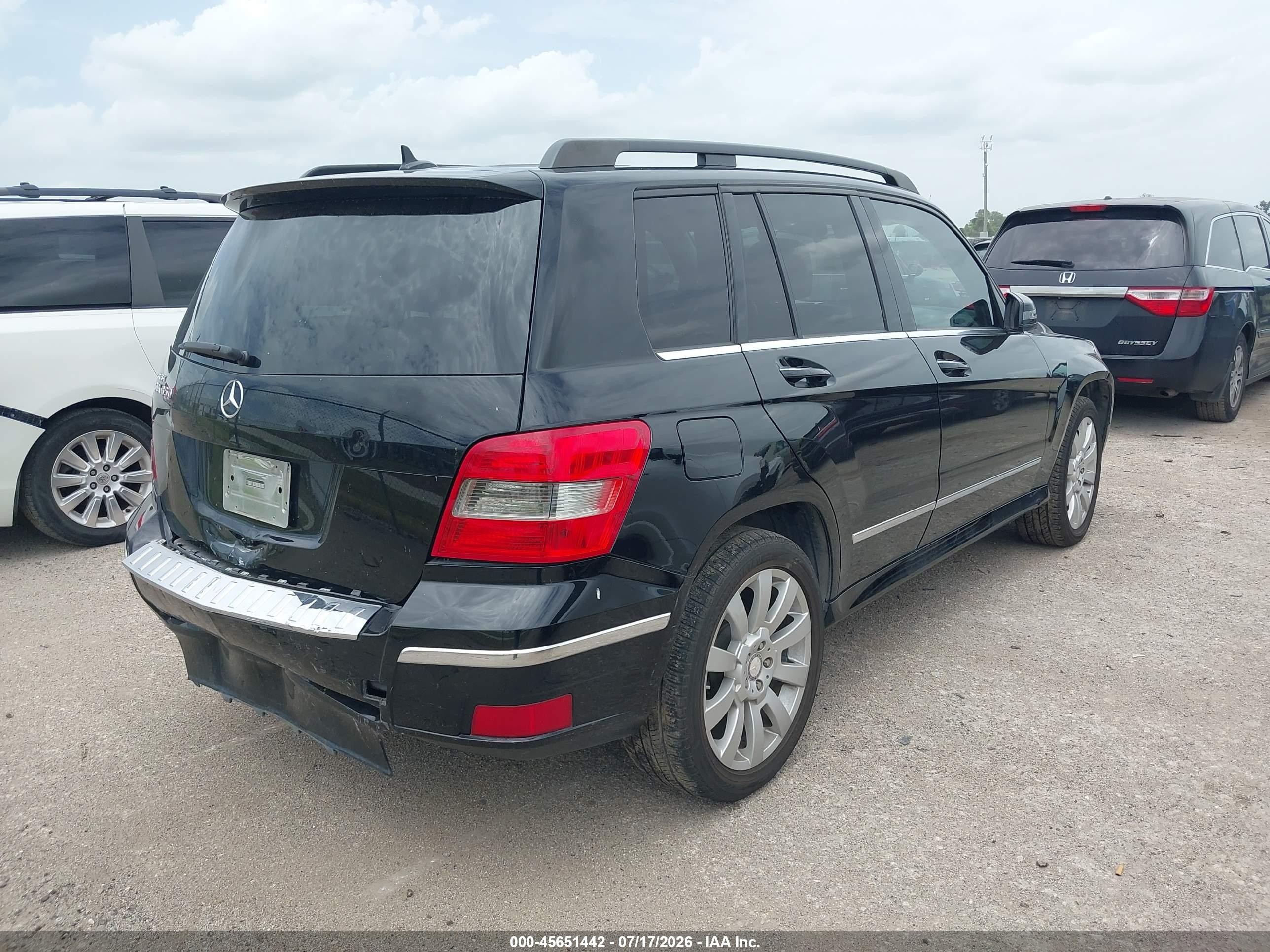 2012 Mercedes-benz Glk 350   Black vin: WDCGG5GB5CF897441