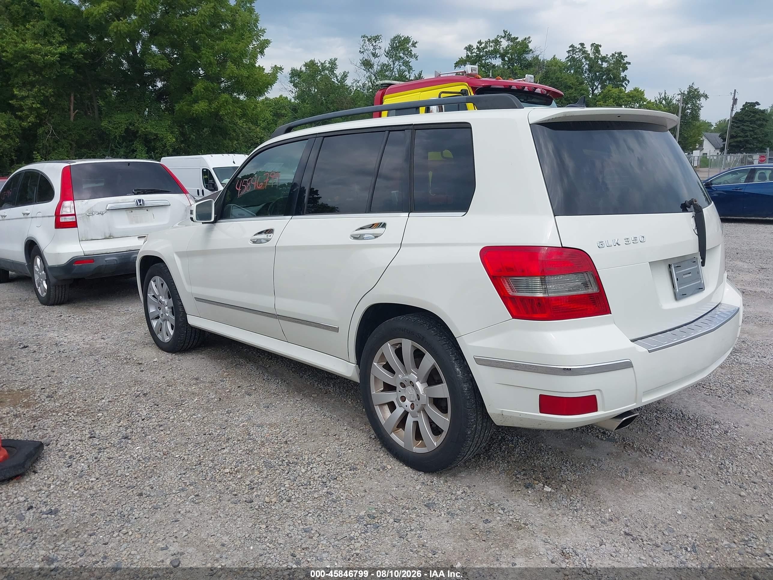2012 Mercedes-benz Glk 350   White vin: WDCGG5GB6CF745491