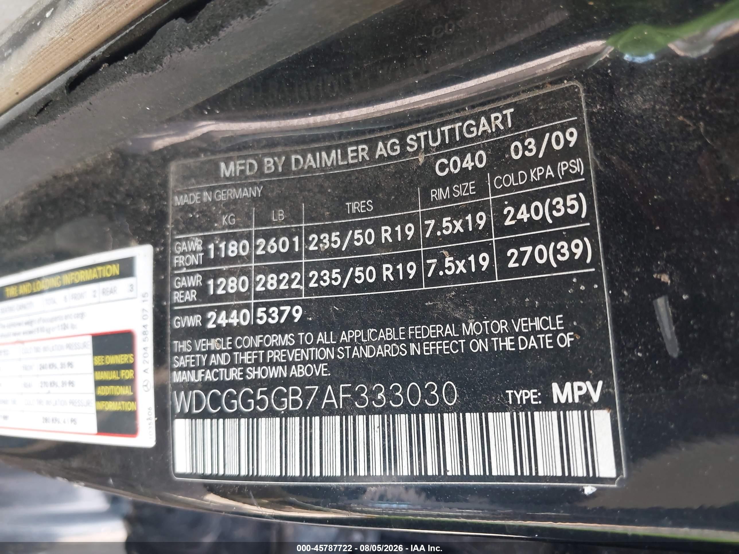 2010 Mercedes-benz Glk 350   Black vin: WDCGG5GB7AF333030