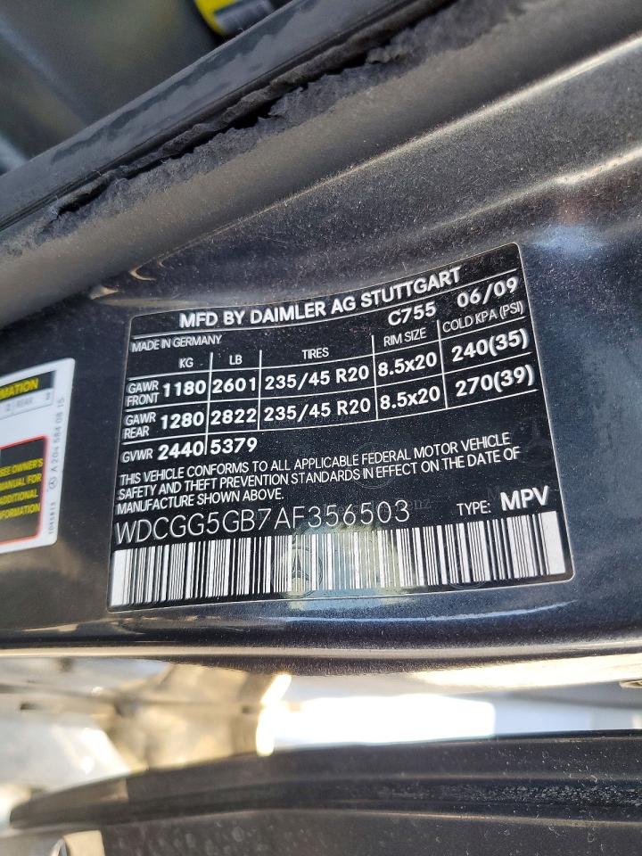 2010 Mercedes-benz Glk 350 Gray vin: WDCGG5GB7AF356503