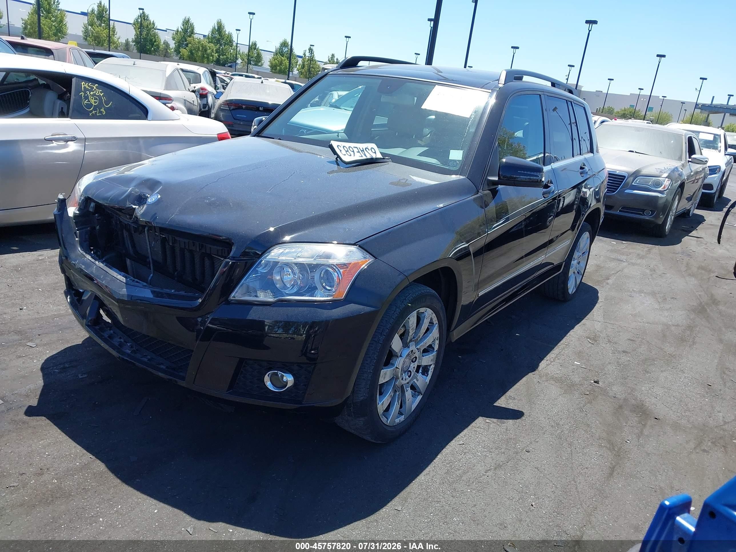 2011 Mercedes-benz Glk 350   Black vin: WDCGG5GB7BF635032