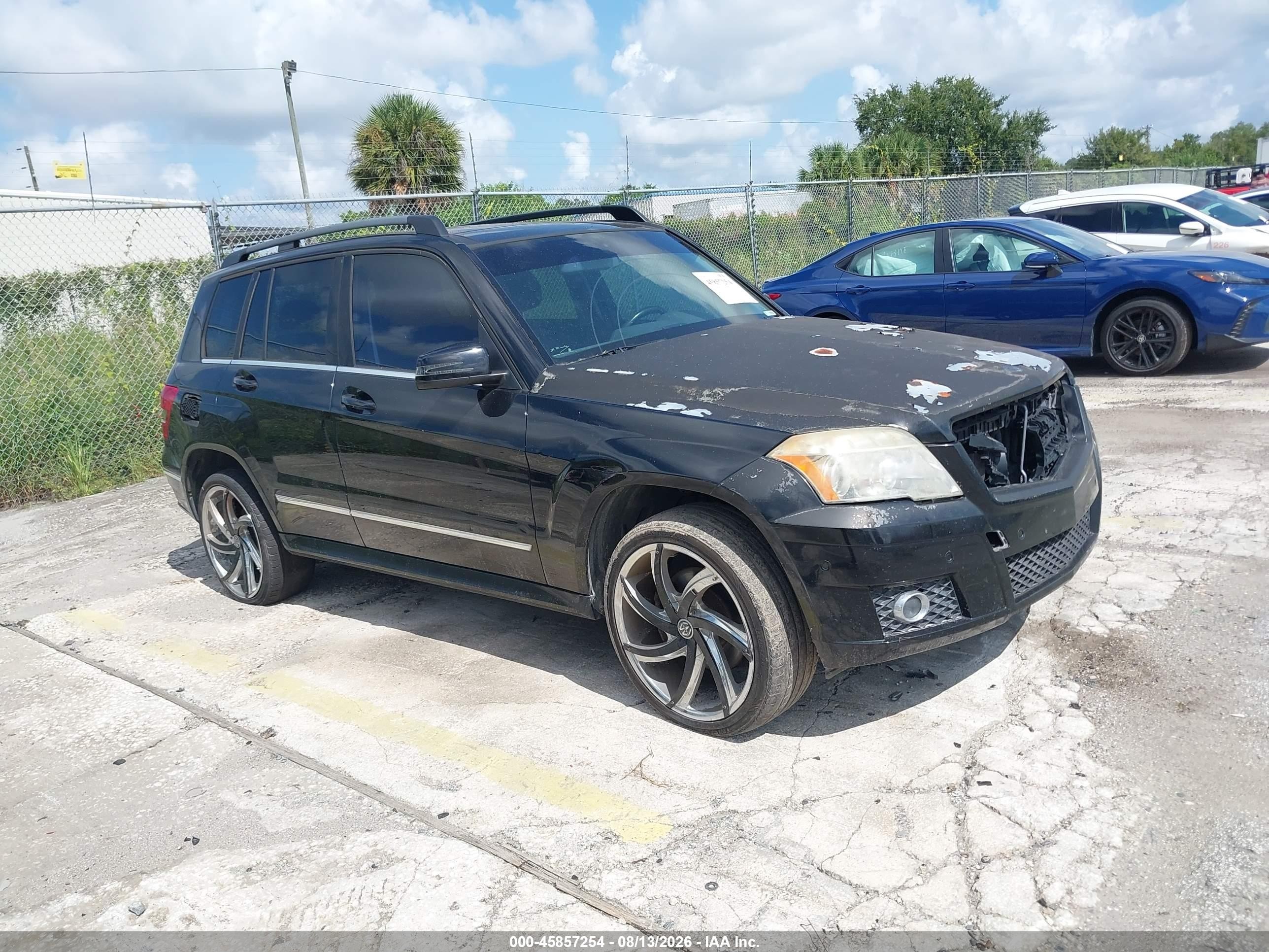 2011 Mercedes-benz Glk 350   Black vin: WDCGG5GB7BF648055