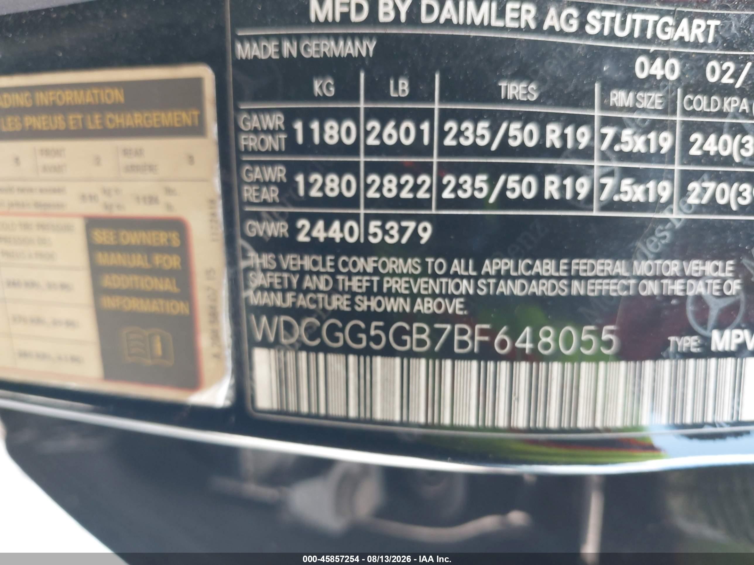 2011 Mercedes-benz Glk 350   Black vin: WDCGG5GB7BF648055