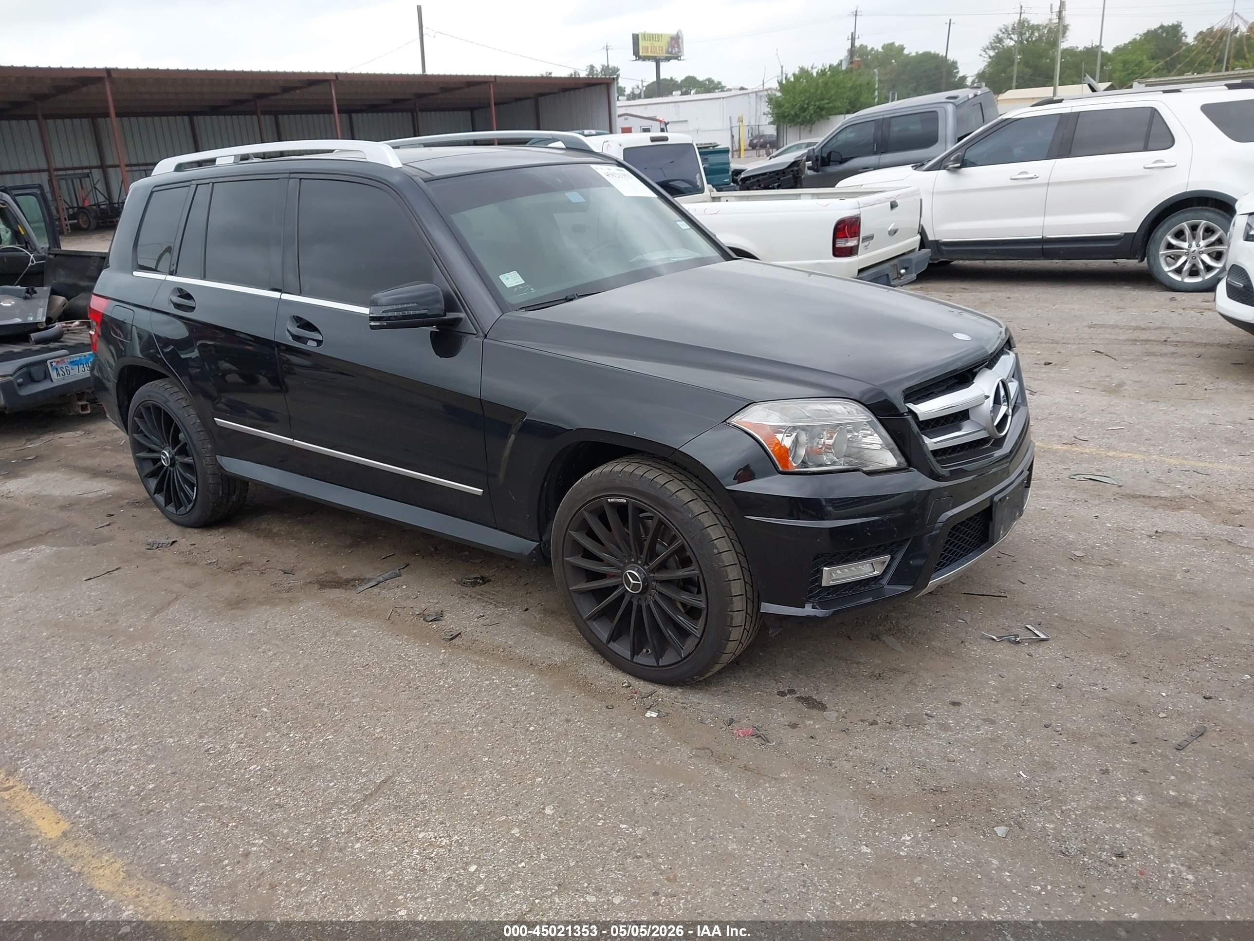 2010 Mercedes-benz Glk 350   Черный vin: WDCGG5GB8AF490372