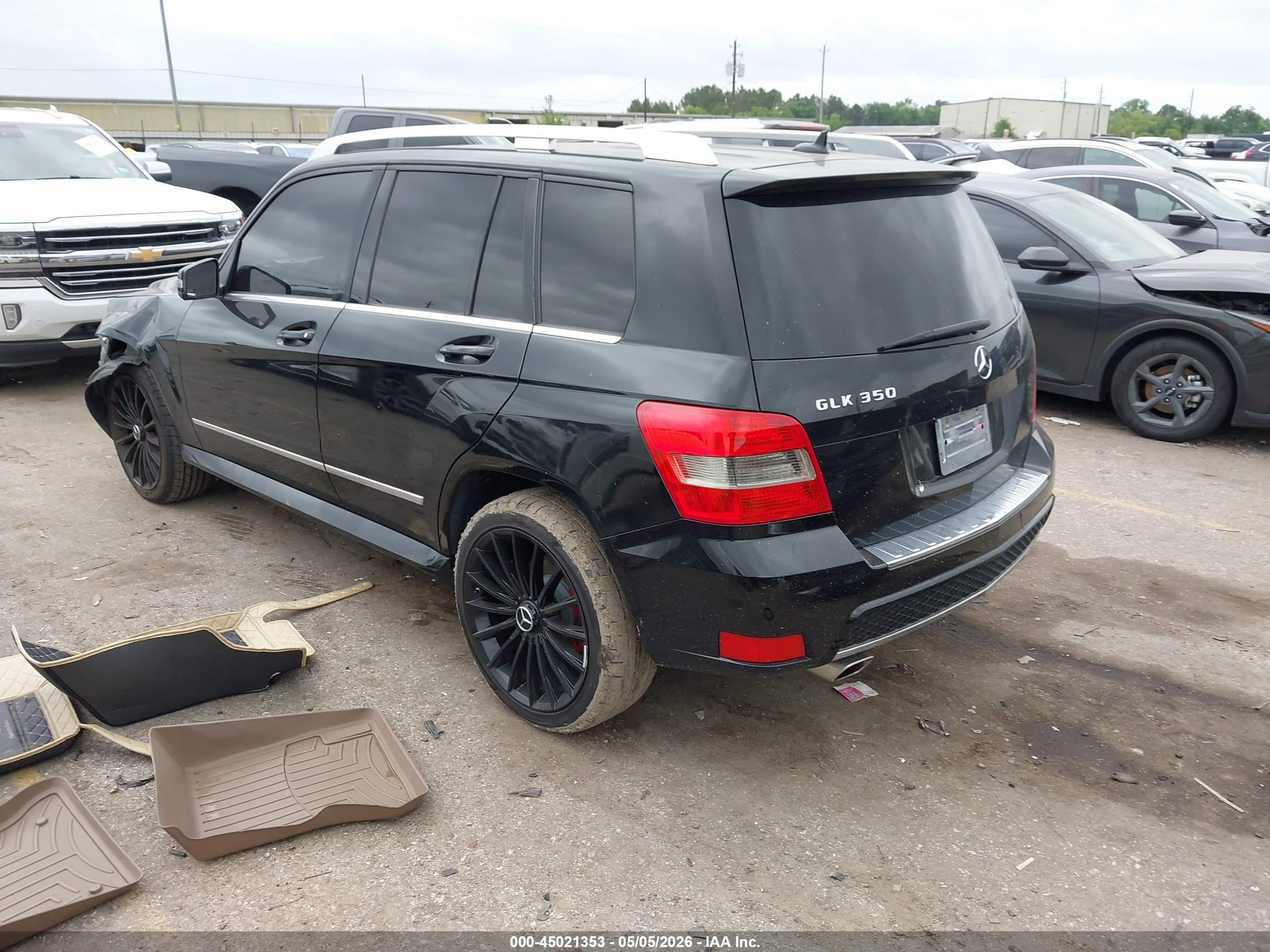 2010 Mercedes-benz Glk 350   Черный vin: WDCGG5GB8AF490372