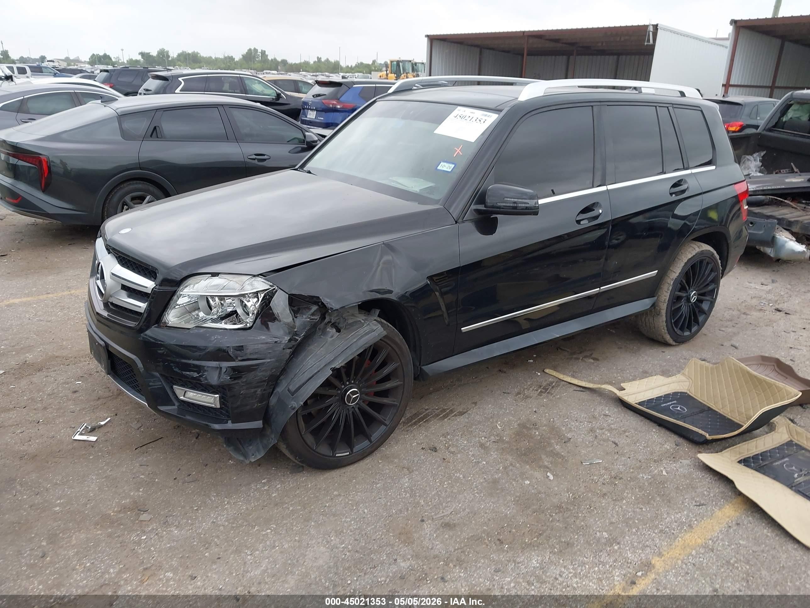 2010 Mercedes-benz Glk 350   Черный vin: WDCGG5GB8AF490372