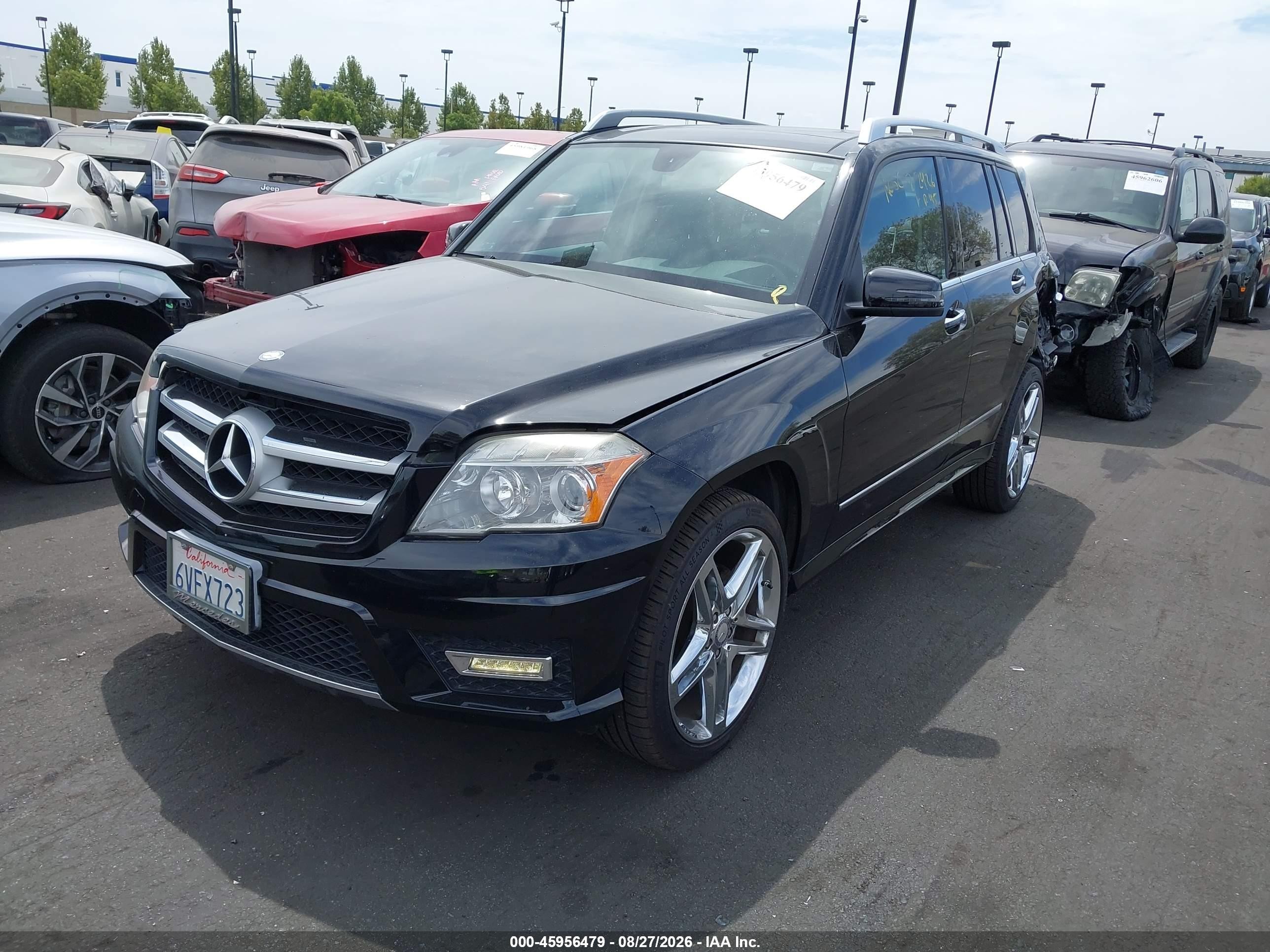 2012 Mercedes-benz Glk 350   Черный vin: WDCGG5GB8CF815413