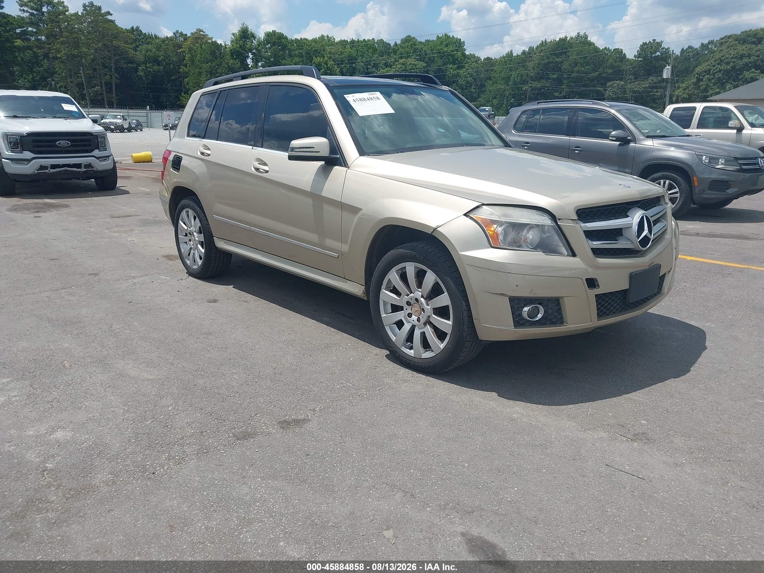 2012 Mercedes-benz Glk 350   Золотой vin: WDCGG5GB8CF848234