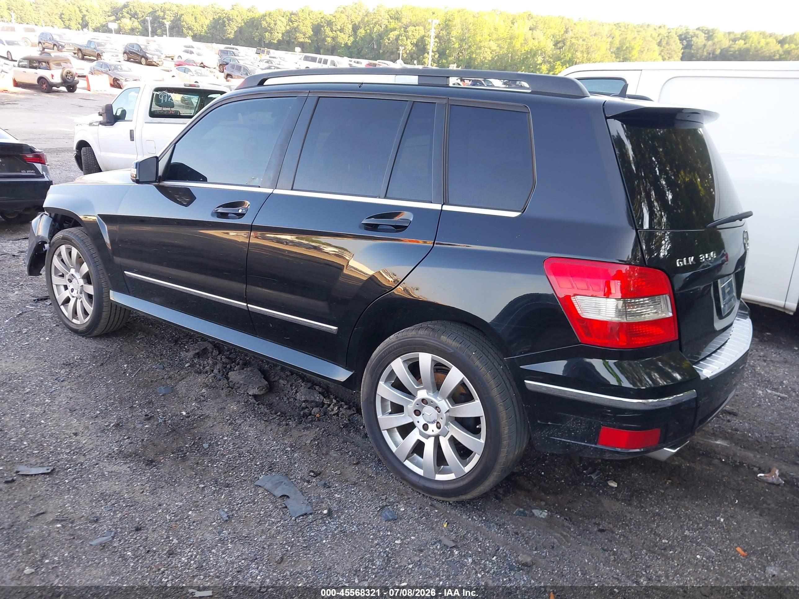 2010 Mercedes-benz Glk 350   Black vin: WDCGG5GB9AF480398