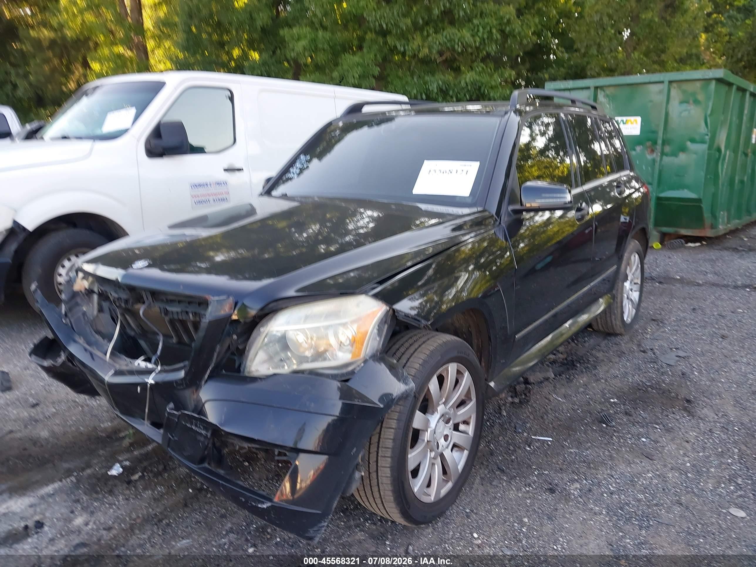 2010 Mercedes-benz Glk 350   Black vin: WDCGG5GB9AF480398