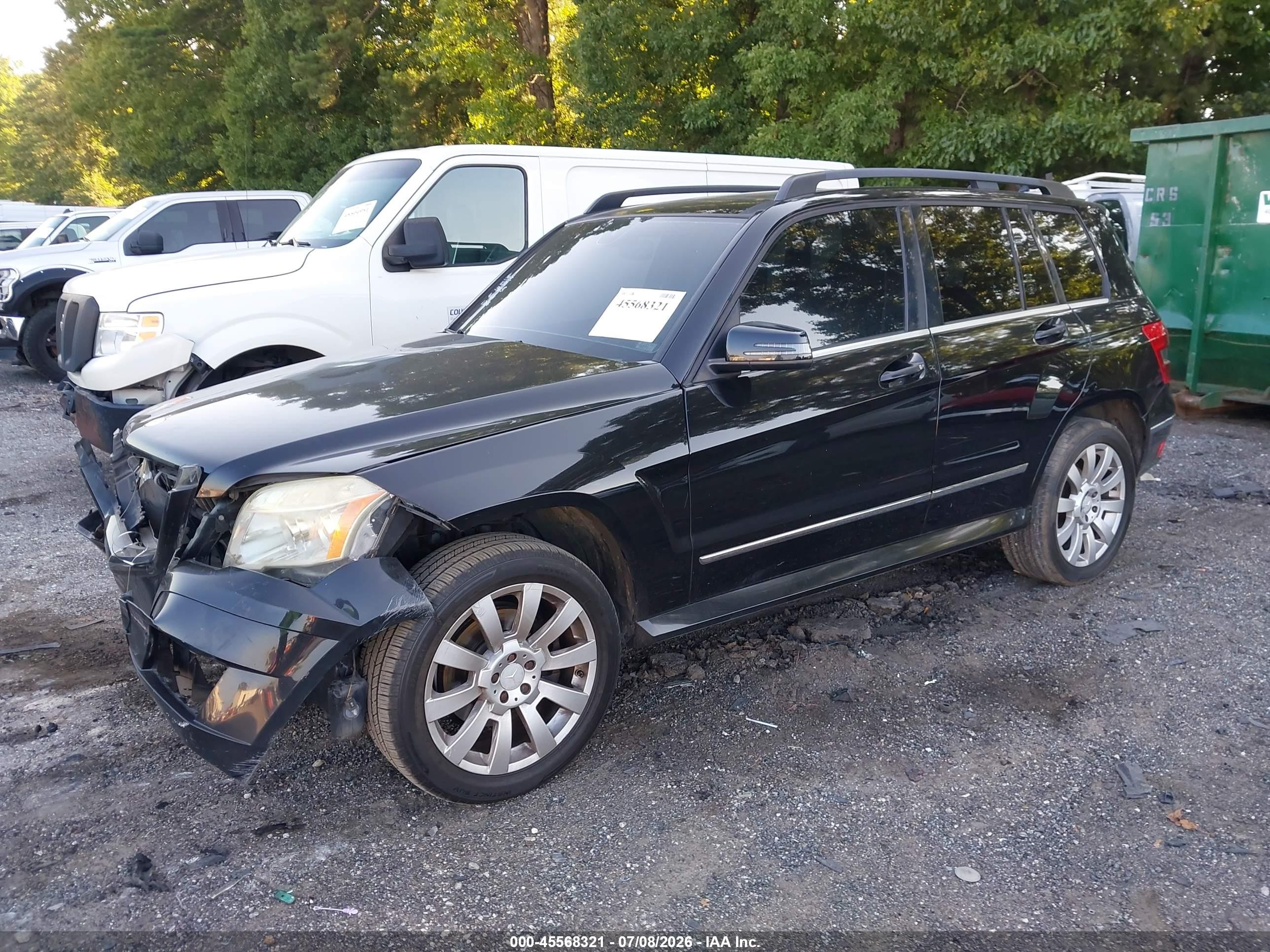 2010 Mercedes-benz Glk 350   Black vin: WDCGG5GB9AF480398