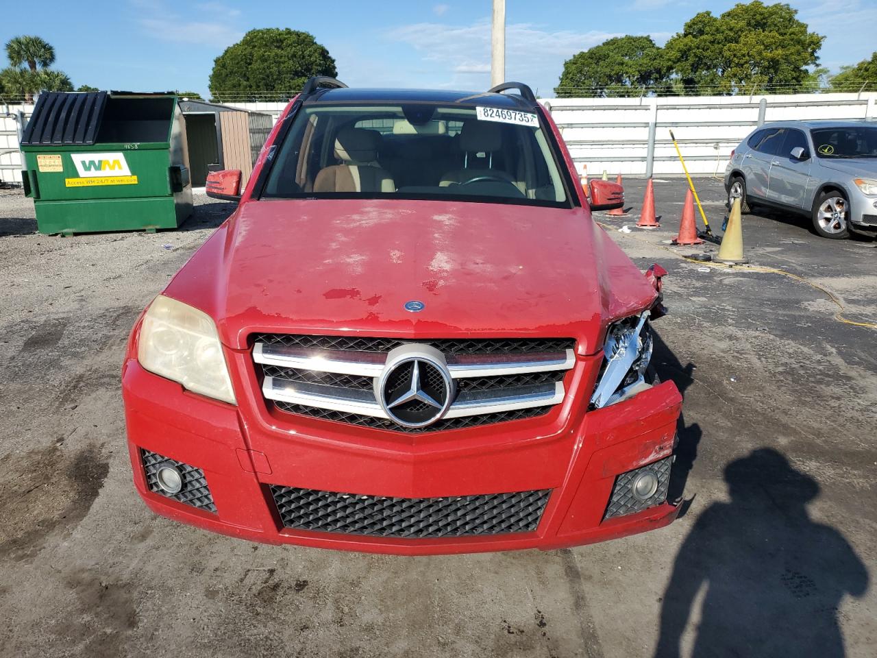 2011 Mercedes-benz Glk 350 Red vin: WDCGG5GB9BF587890
