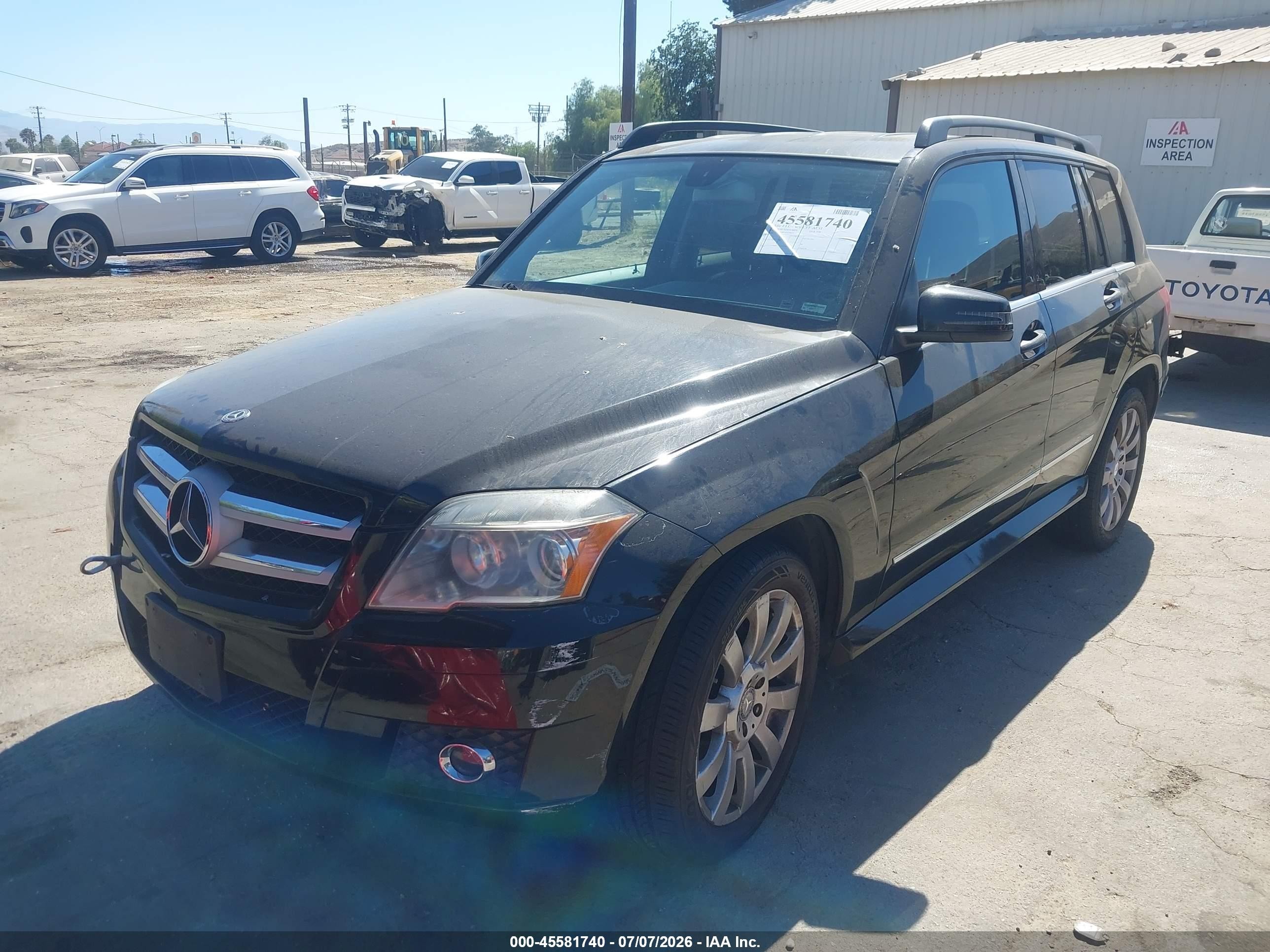 2010 Mercedes-benz Glk 350   Black vin: WDCGG5GBXAF439827