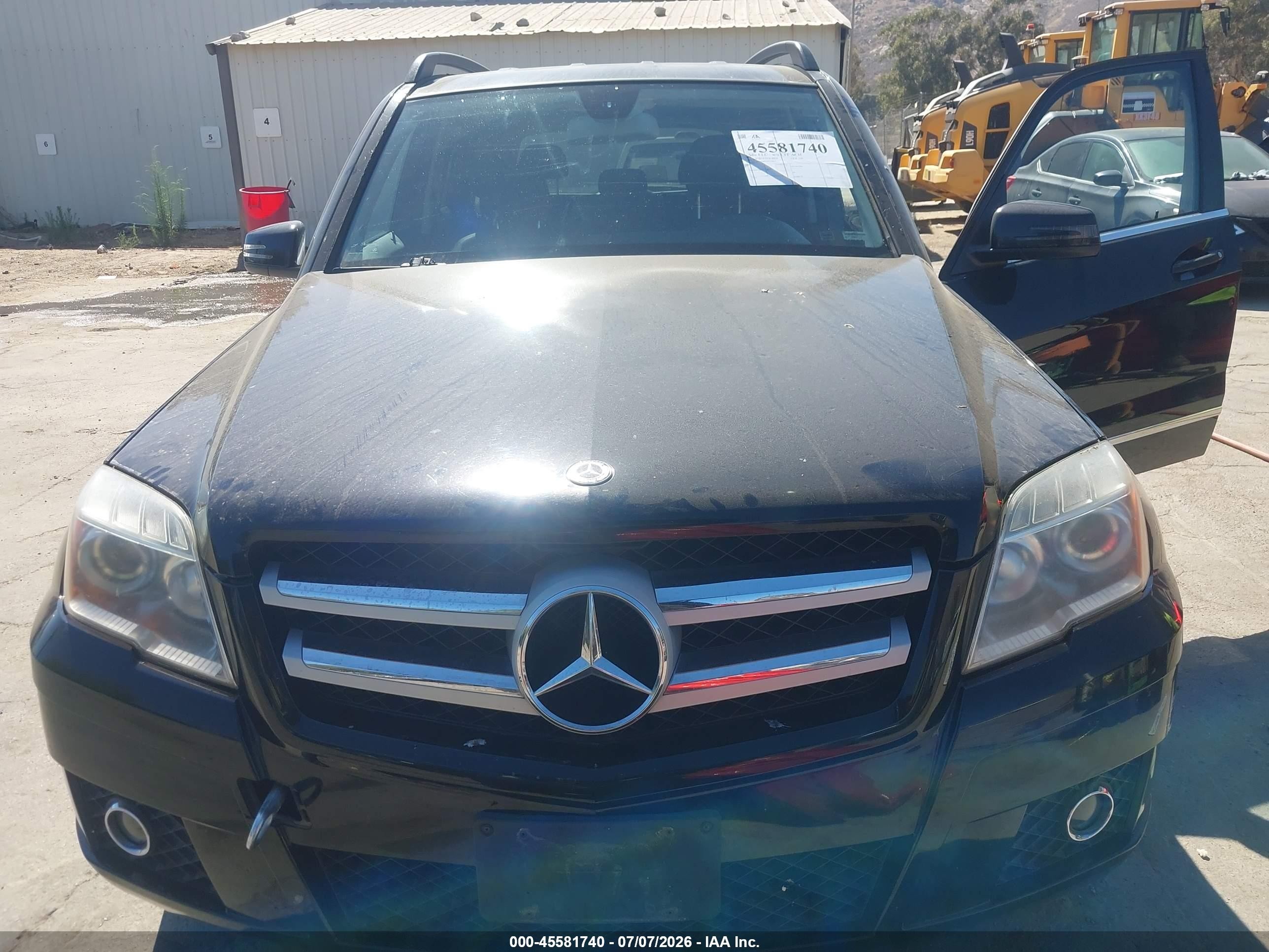2010 Mercedes-benz Glk 350   Black vin: WDCGG5GBXAF439827