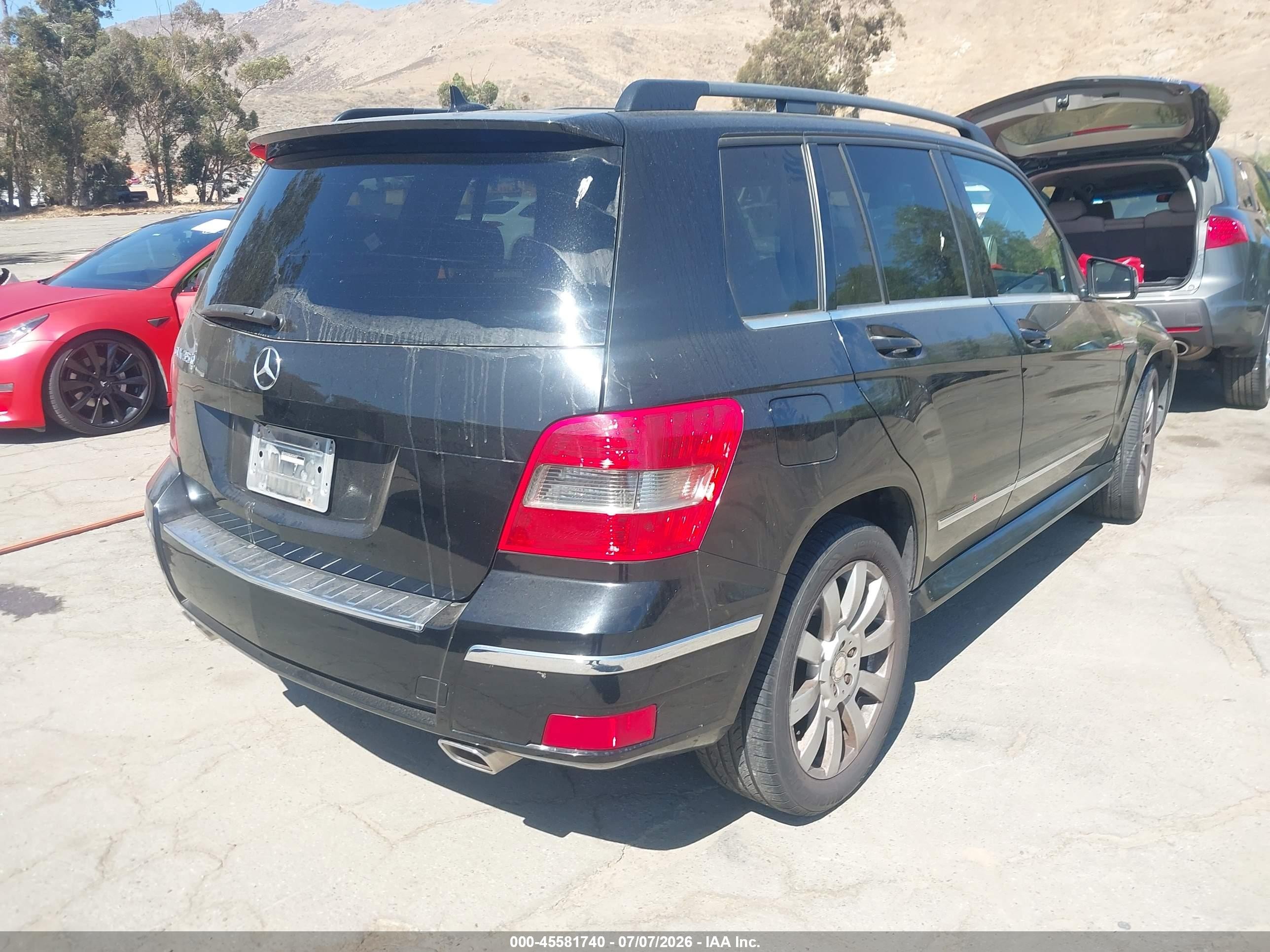2010 Mercedes-benz Glk 350   Black vin: WDCGG5GBXAF439827