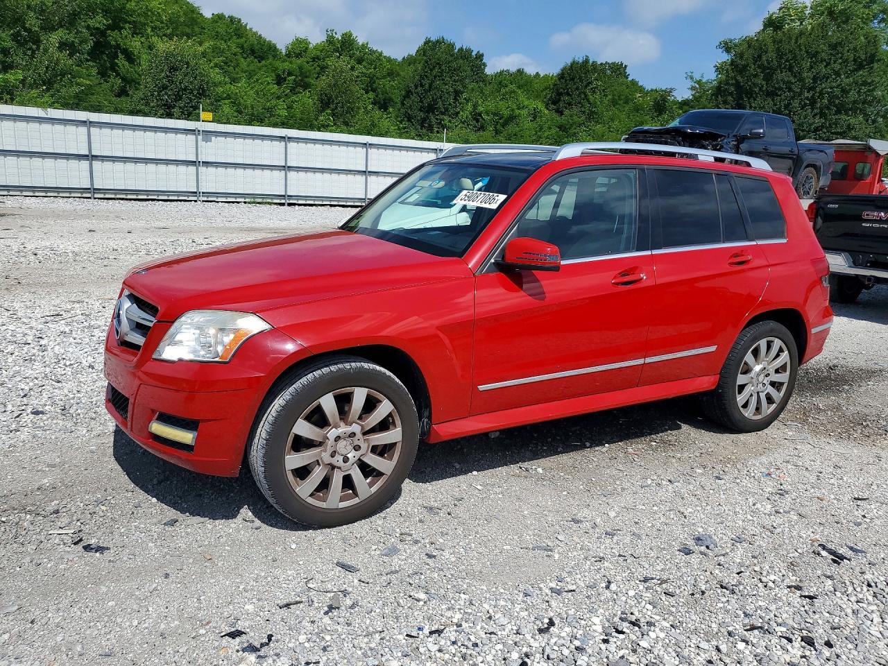 2010 Mercedes-benz Glk 350 Red vin: WDCGG5GBXAF511223