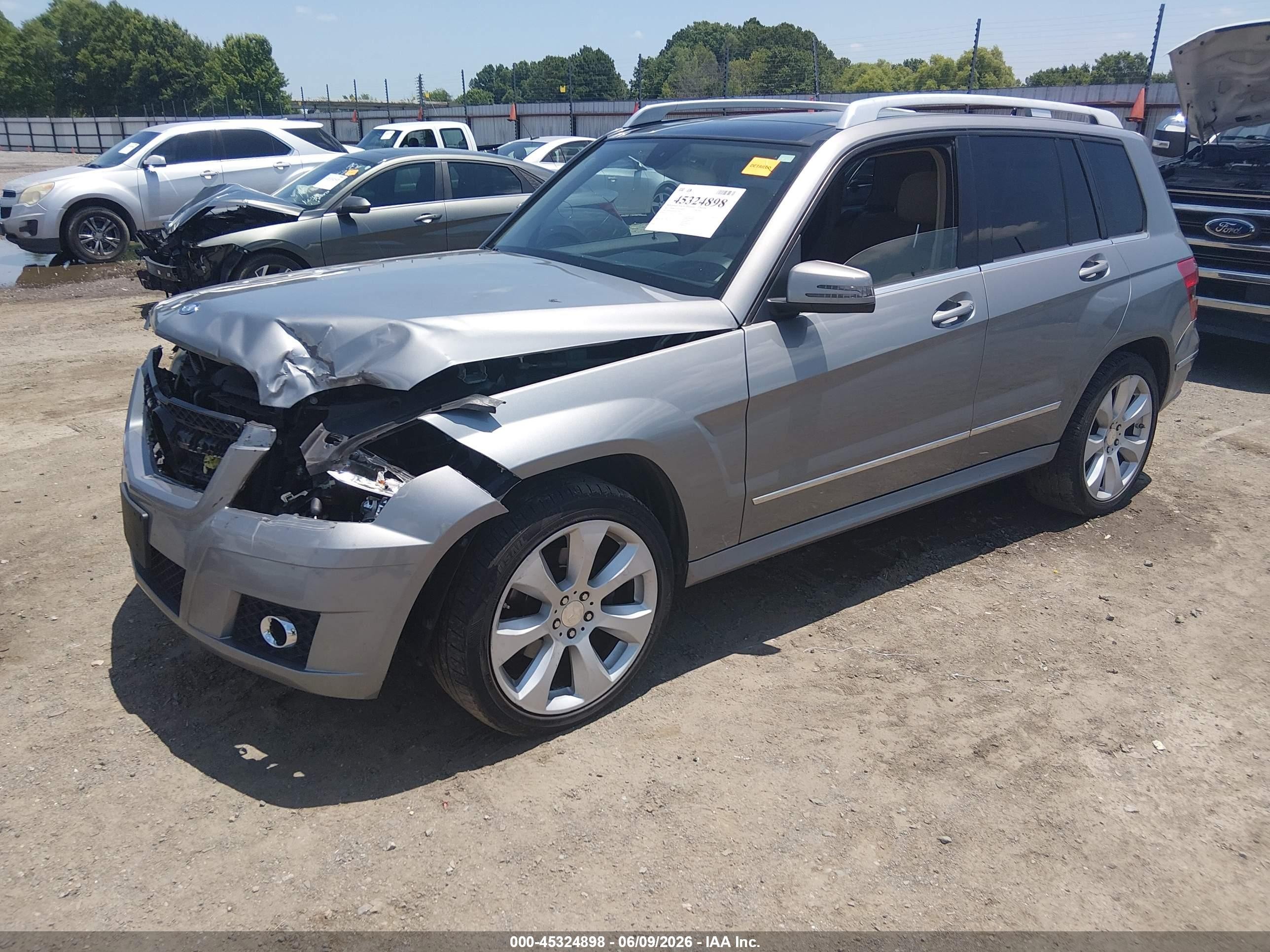 2011 Mercedes-benz Glk 350 Silver vin: WDCGG5GBXBF527505