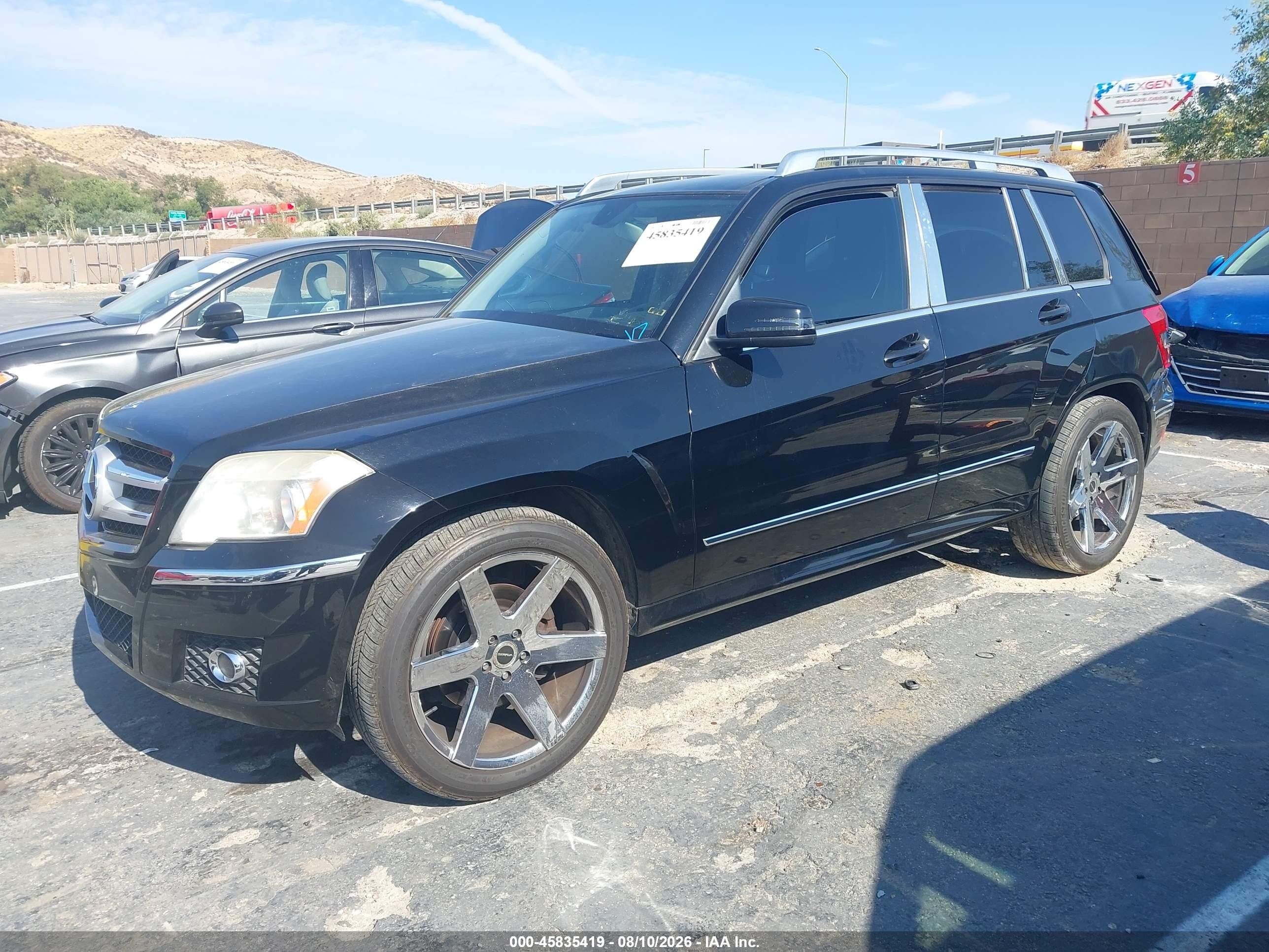 2011 Mercedes-benz Glk 350 Black vin: WDCGG5GBXBF651161