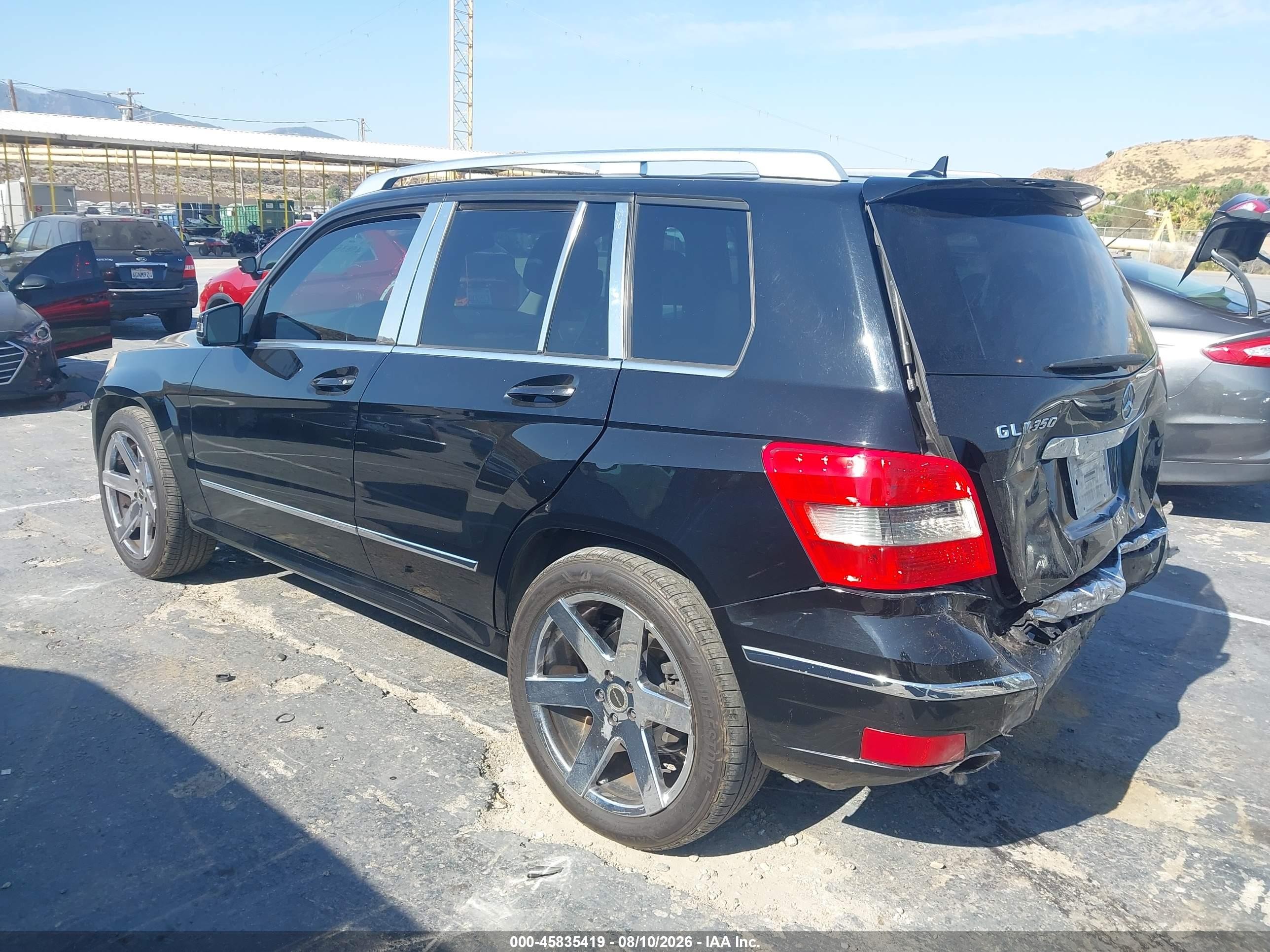 2011 Mercedes-benz Glk 350 Black vin: WDCGG5GBXBF651161