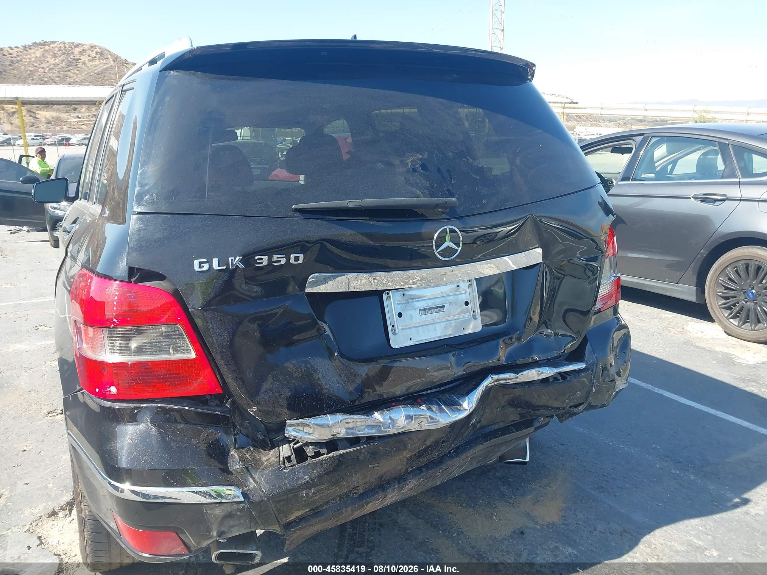 2011 Mercedes-benz Glk 350 Black vin: WDCGG5GBXBF651161
