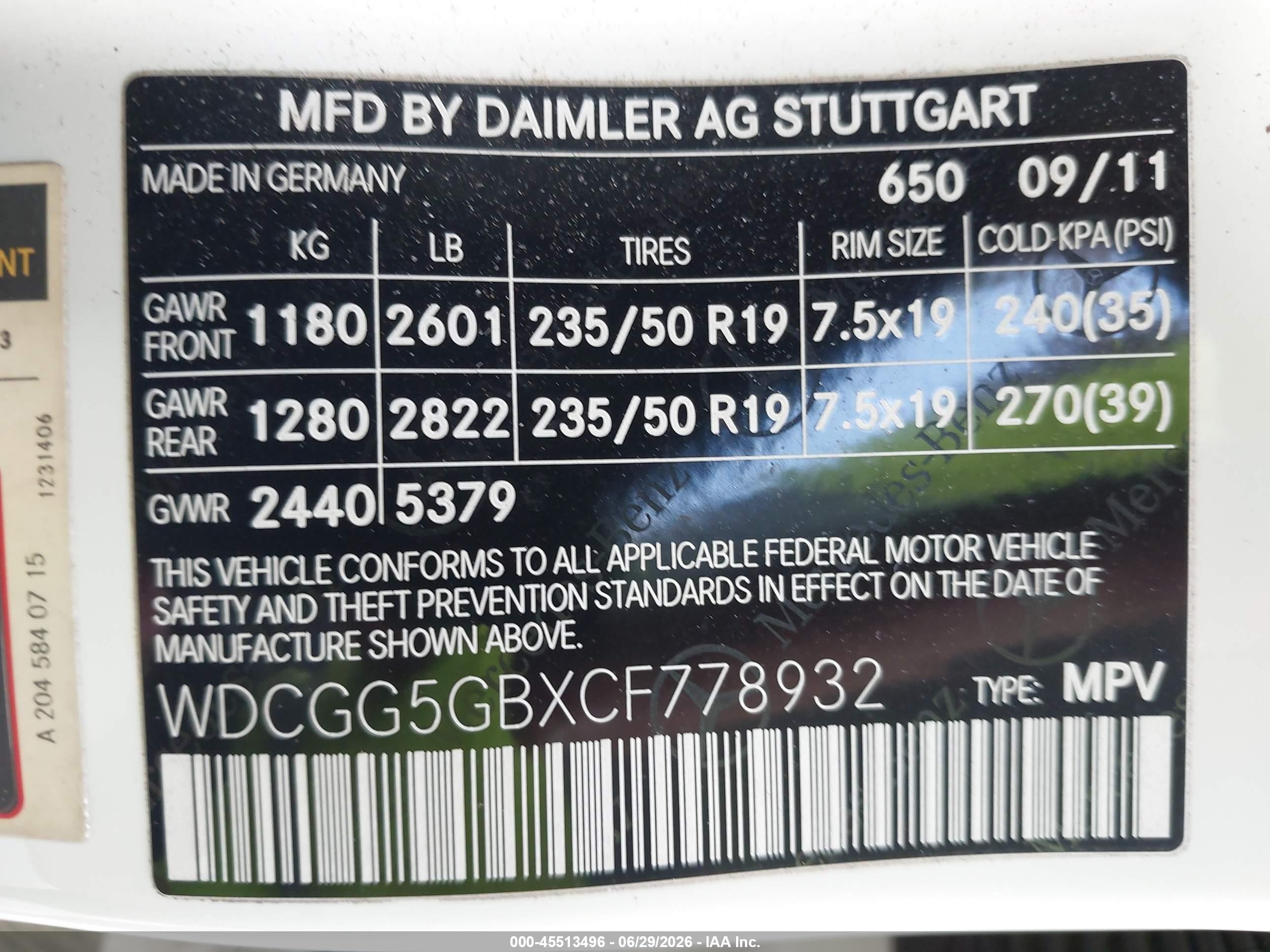 2012 Mercedes-benz Glk 350   White vin: WDCGG5GBXCF778932