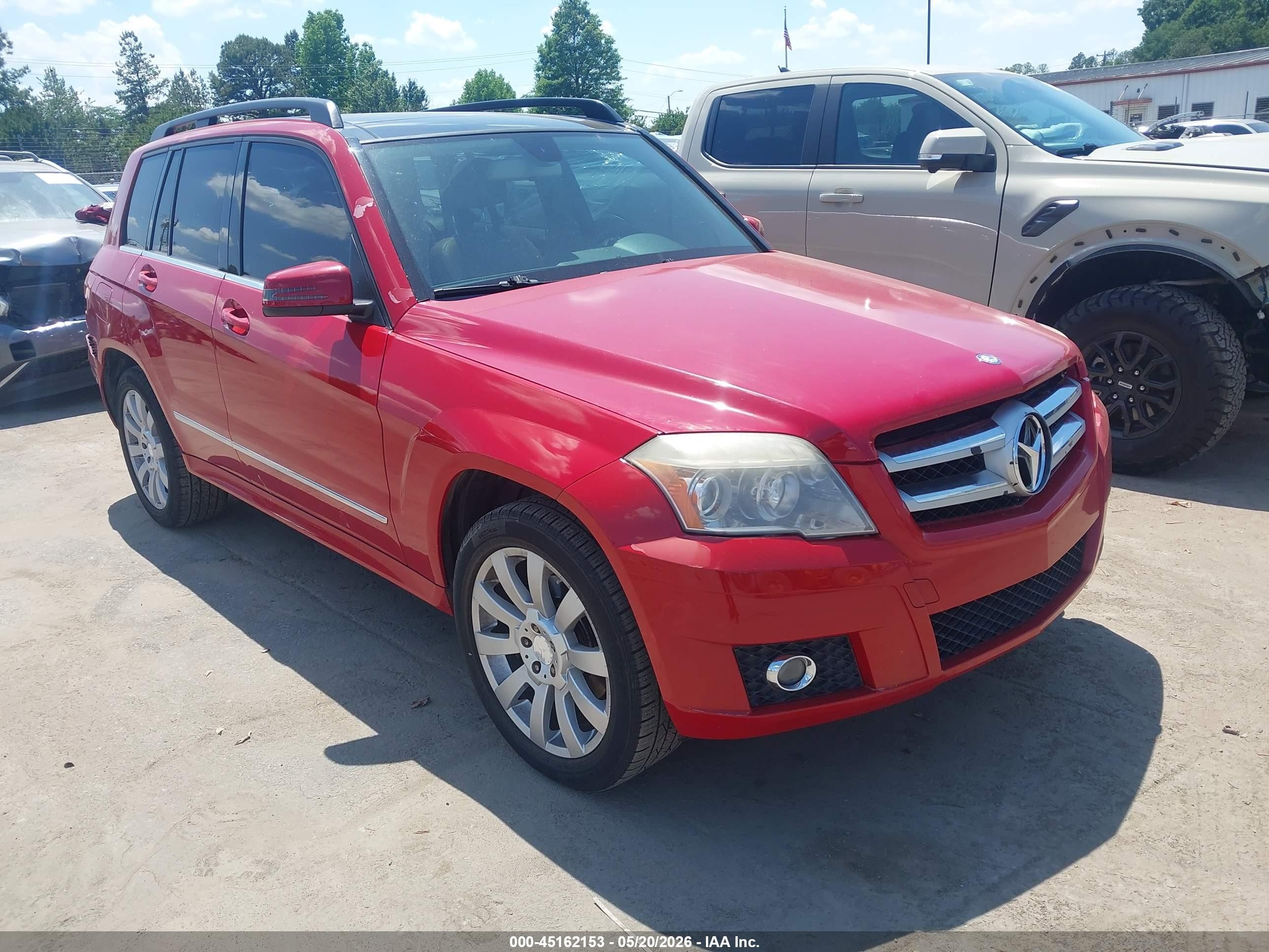 2012 Mercedes-benz Glk 350   Red vin: WDCGG5GBXCF875001