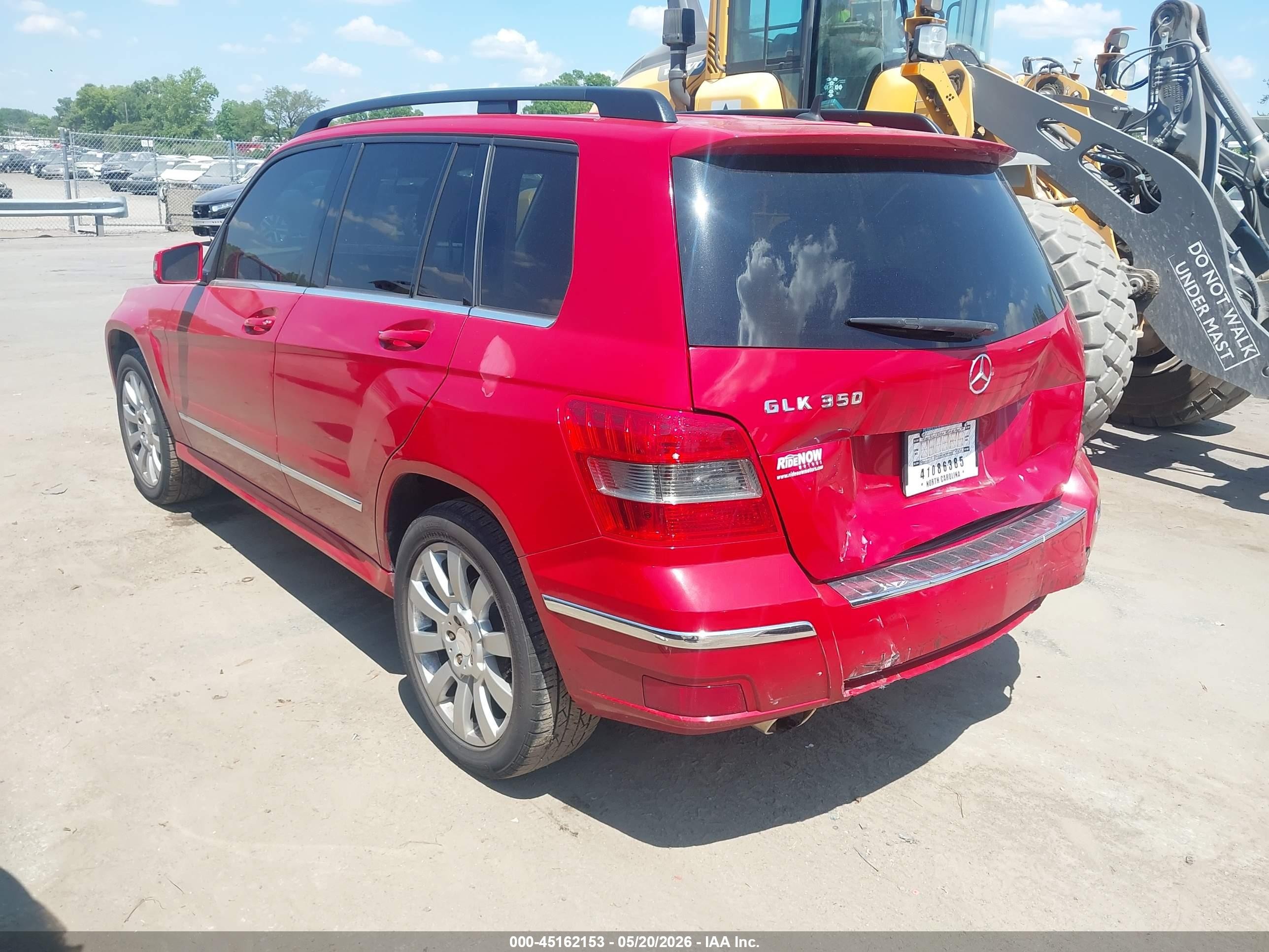 2012 Mercedes-benz Glk 350   Red vin: WDCGG5GBXCF875001