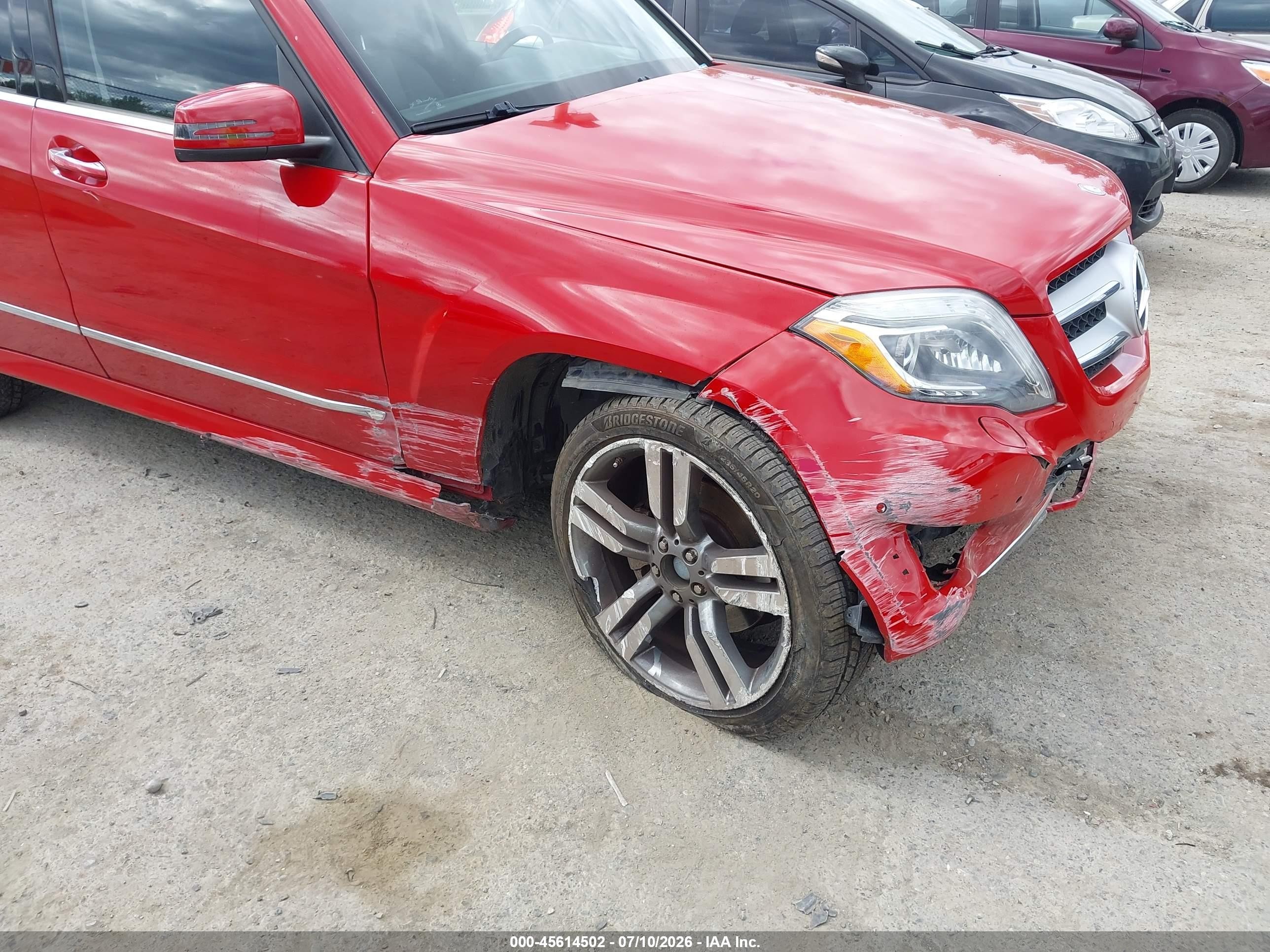 2013 Mercedes-benz Glk 350   Red vin: WDCGG5HB0DG055746