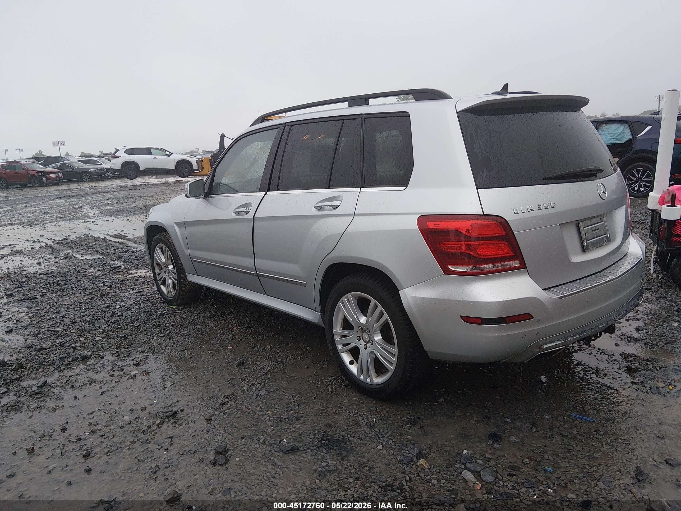 2014 Mercedes-benz Glk 350   Silver vin: WDCGG5HB0EG242101