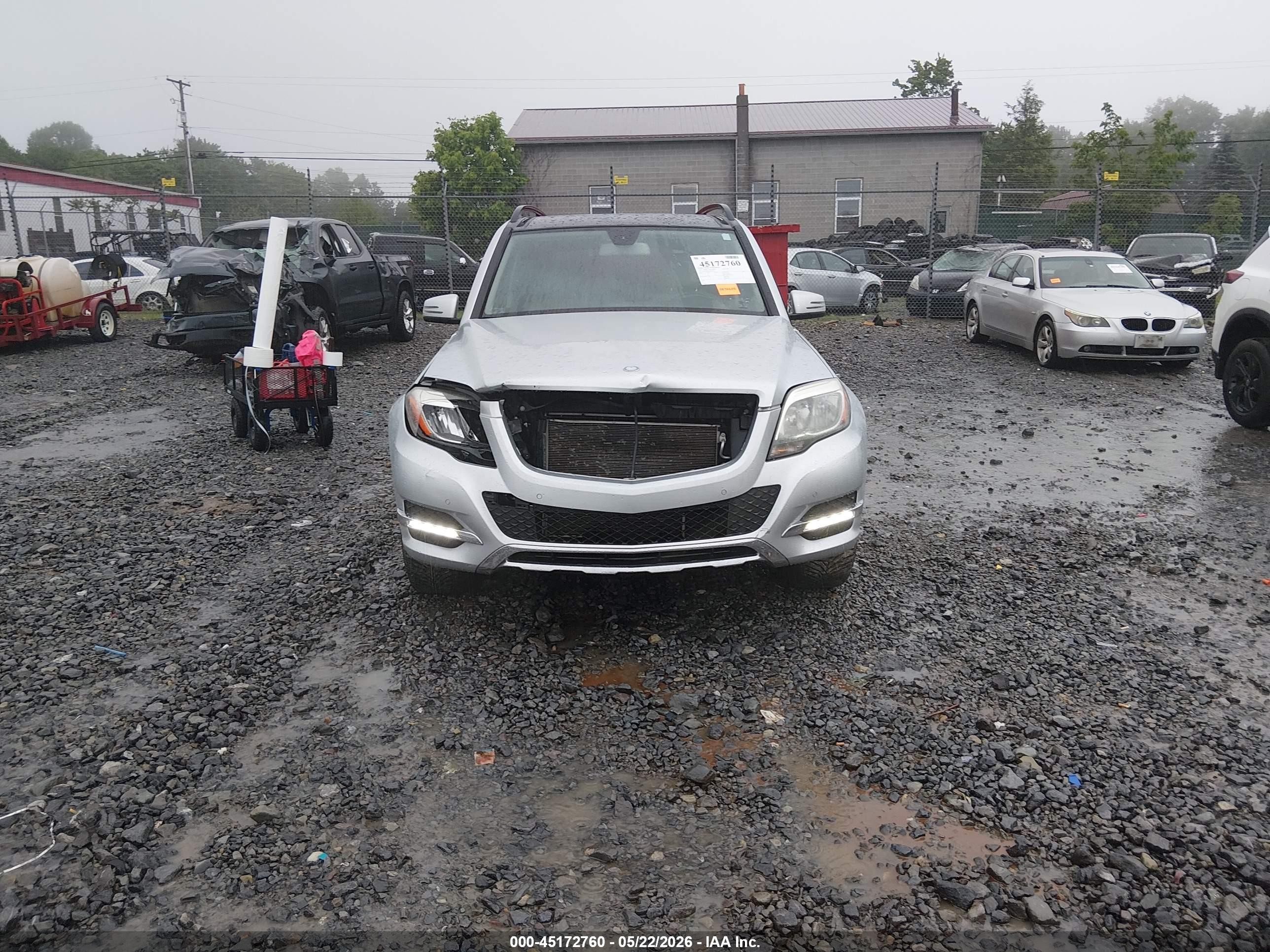 2014 Mercedes-benz Glk 350   Silver vin: WDCGG5HB0EG242101