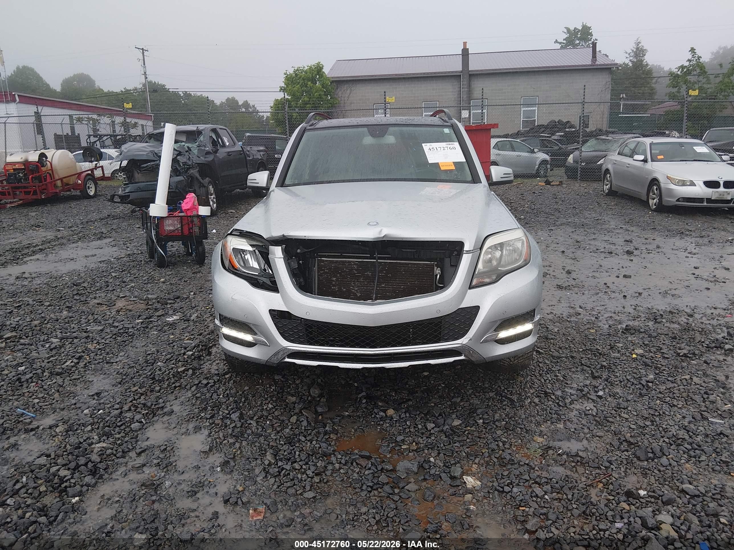 2014 Mercedes-benz Glk 350   Silver vin: WDCGG5HB0EG242101