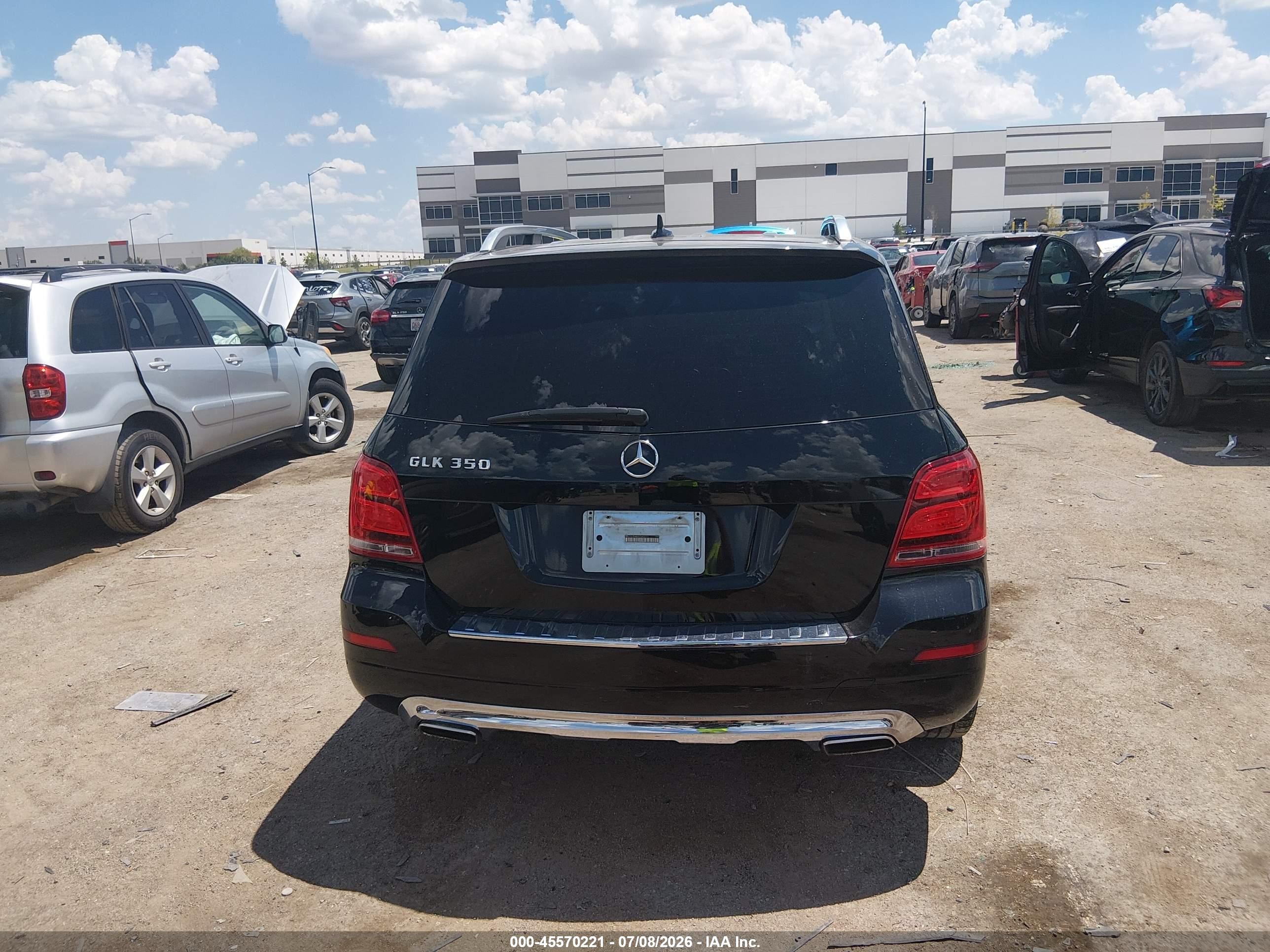 2015 Mercedes-benz Glk 350   Black vin: WDCGG5HB0FG343771