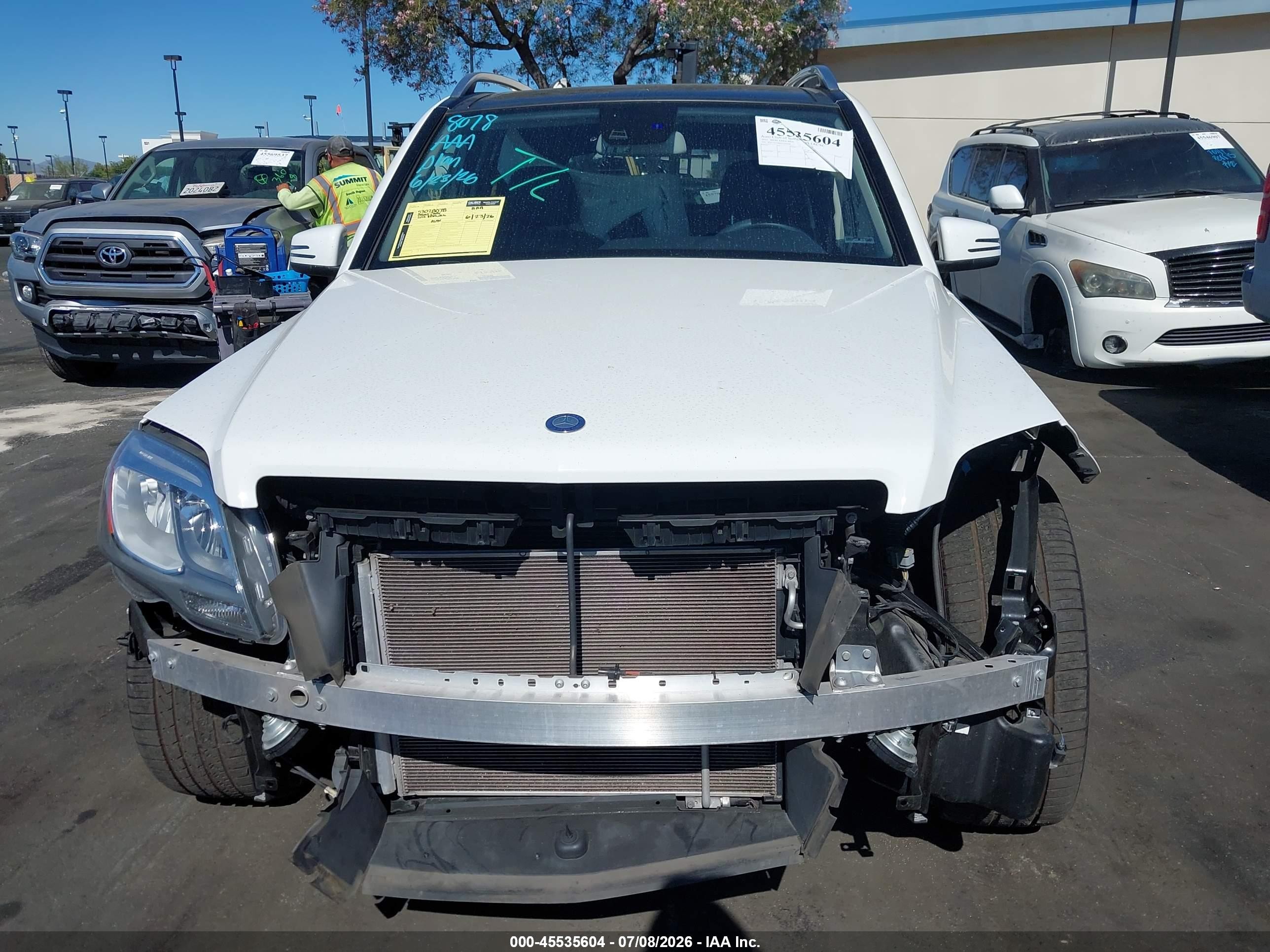 2015 Mercedes-benz Glk 350   White vin: WDCGG5HB0FG366208
