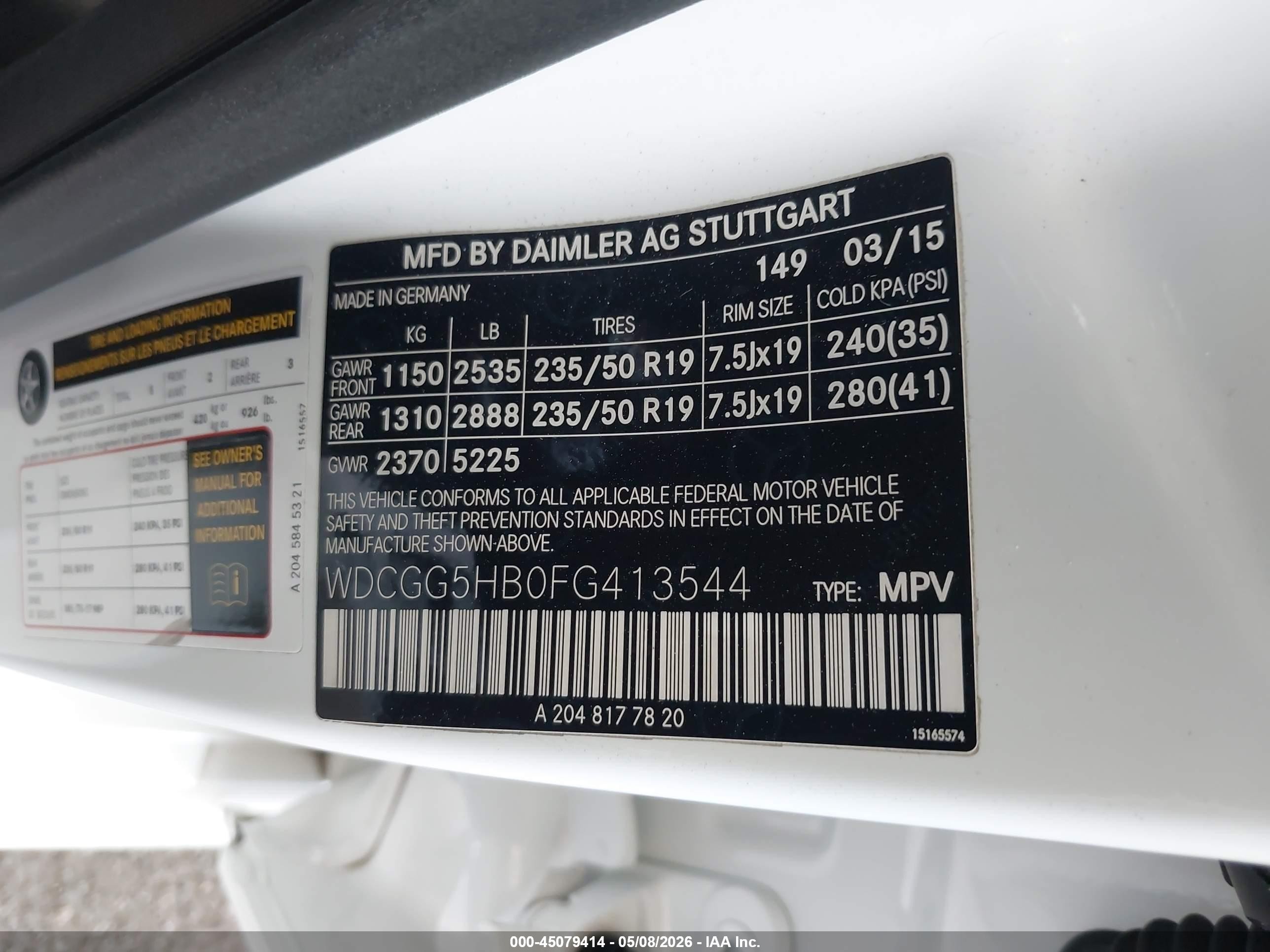 2015 Mercedes-benz Glk 350   White vin: WDCGG5HB0FG413544
