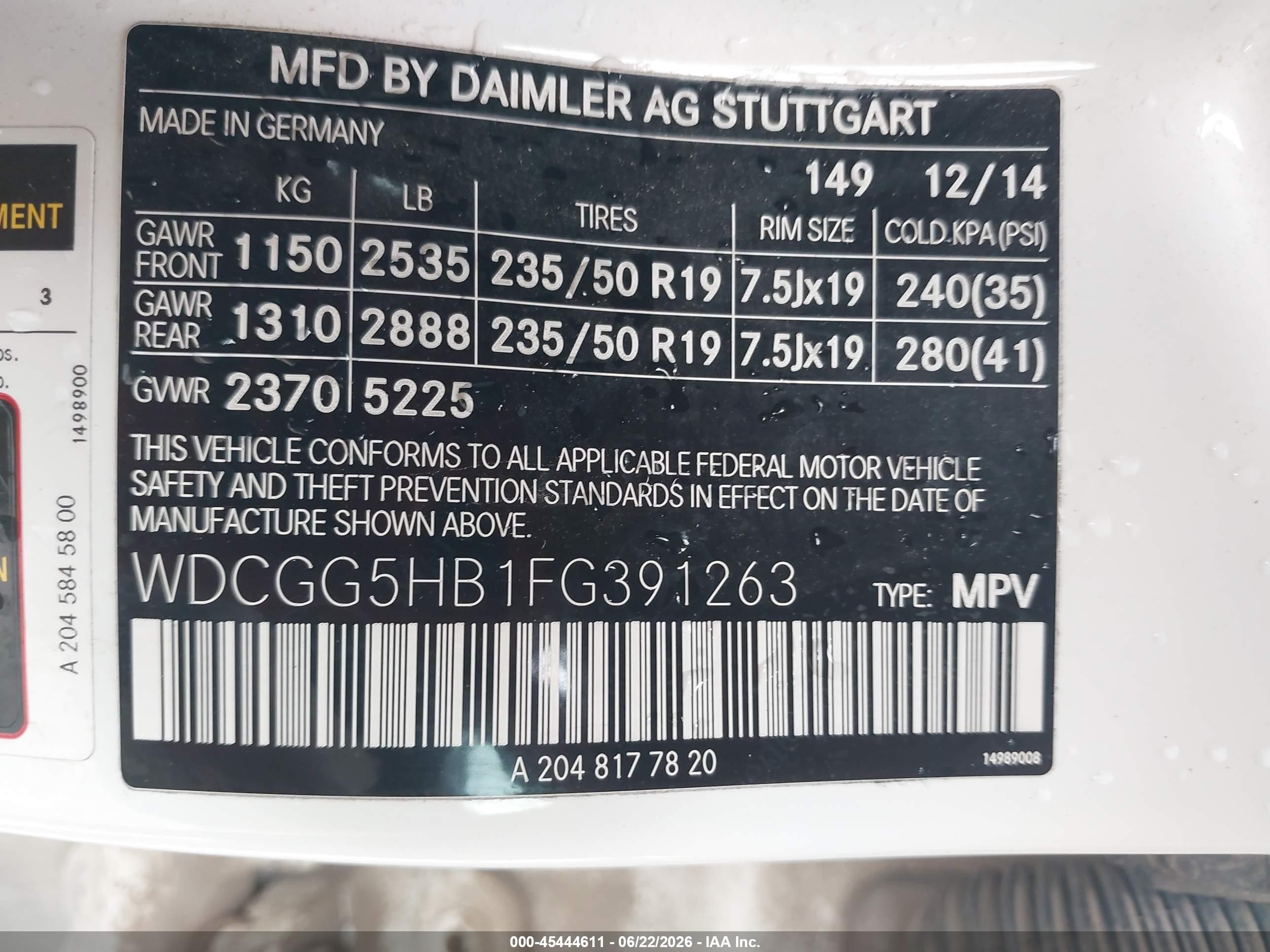 2015 Mercedes-benz Glk 350   Белый vin: WDCGG5HB1FG391263