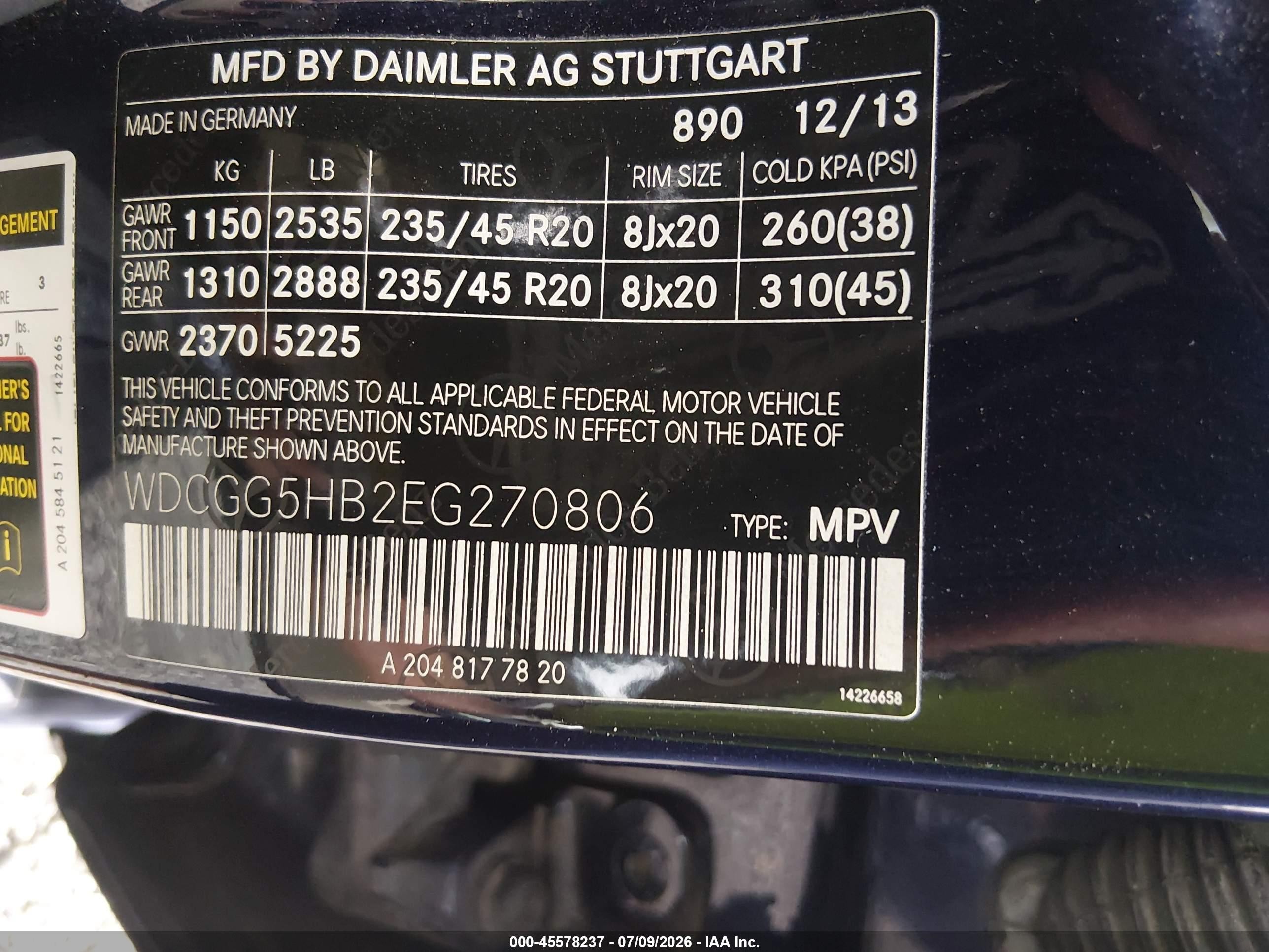 2014 Mercedes-benz Glk 350 Navy vin: WDCGG5HB2EG270806