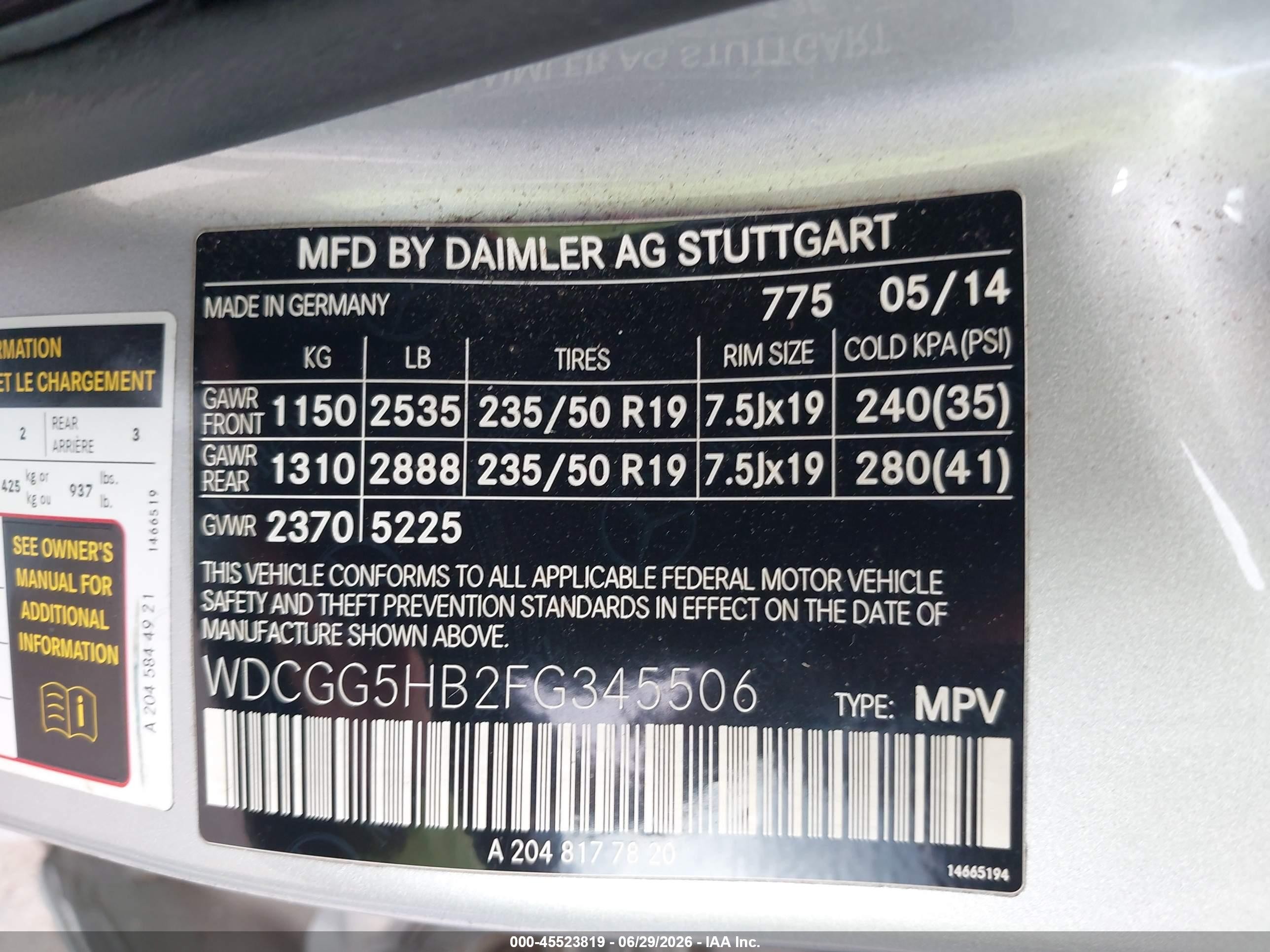 2015 Mercedes-benz Glk 350   Silver vin: WDCGG5HB2FG345506
