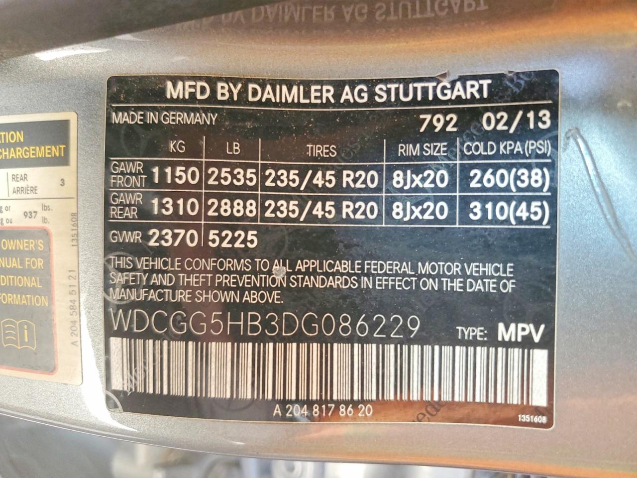 2013 Mercedes-benz Glk 350 Silver vin: WDCGG5HB3DG086229